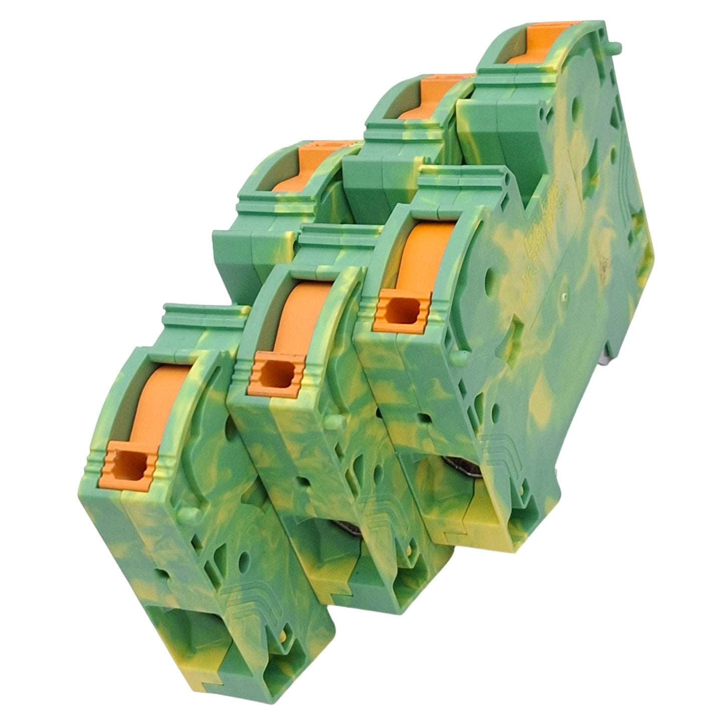 Used Lot of 3 Phoenix Contact 3212066 PTPOWER 35-PE Terminal Blocks, 1000V 125A Max