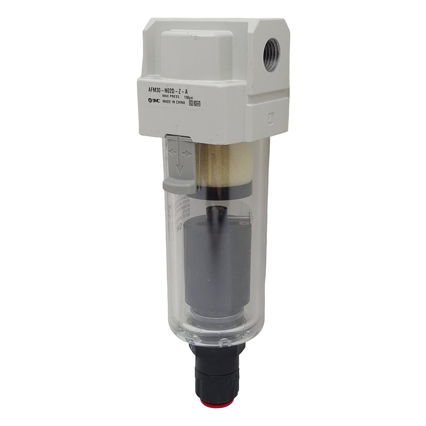 New – Open box SMC AFM30-N02D-Z-A Coalescing Mist Separator, 1/4" NPT, 150psi, 0.3µm, 450L/min
