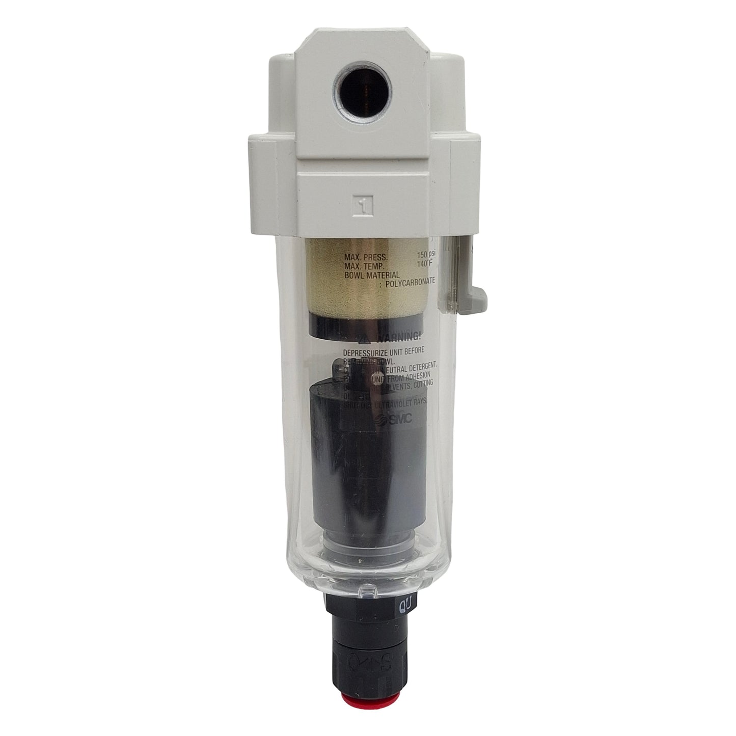New – Open box SMC AFM30-N02D-Z-A Coalescing Mist Separator, 1/4" NPT, 150psi, 0.3µm, 450L/min