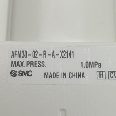 New SMC AFM30-02-R-A-X2141 Coalescing Mist Separator 1/4" NPT 1.0MPa, 0.3µm 450L/min