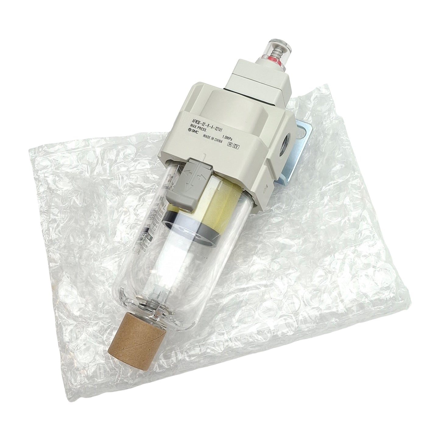 New SMC AFM30-02-R-A-X2141 Coalescing Mist Separator 1/4" NPT 1.0MPa, 0.3µm 450L/min