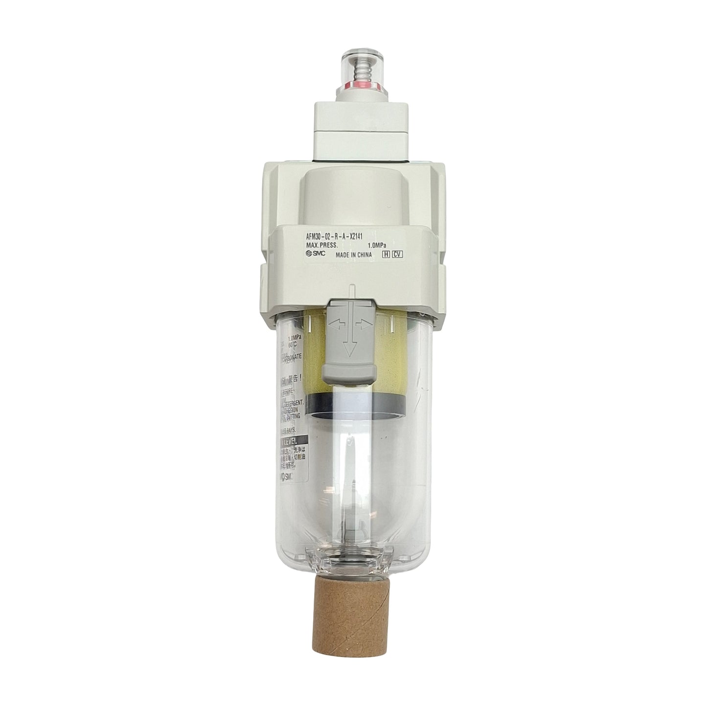 New SMC AFM30-02-R-A-X2141 Coalescing Mist Separator 1/4" NPT 1.0MPa, 0.3µm 450L/min