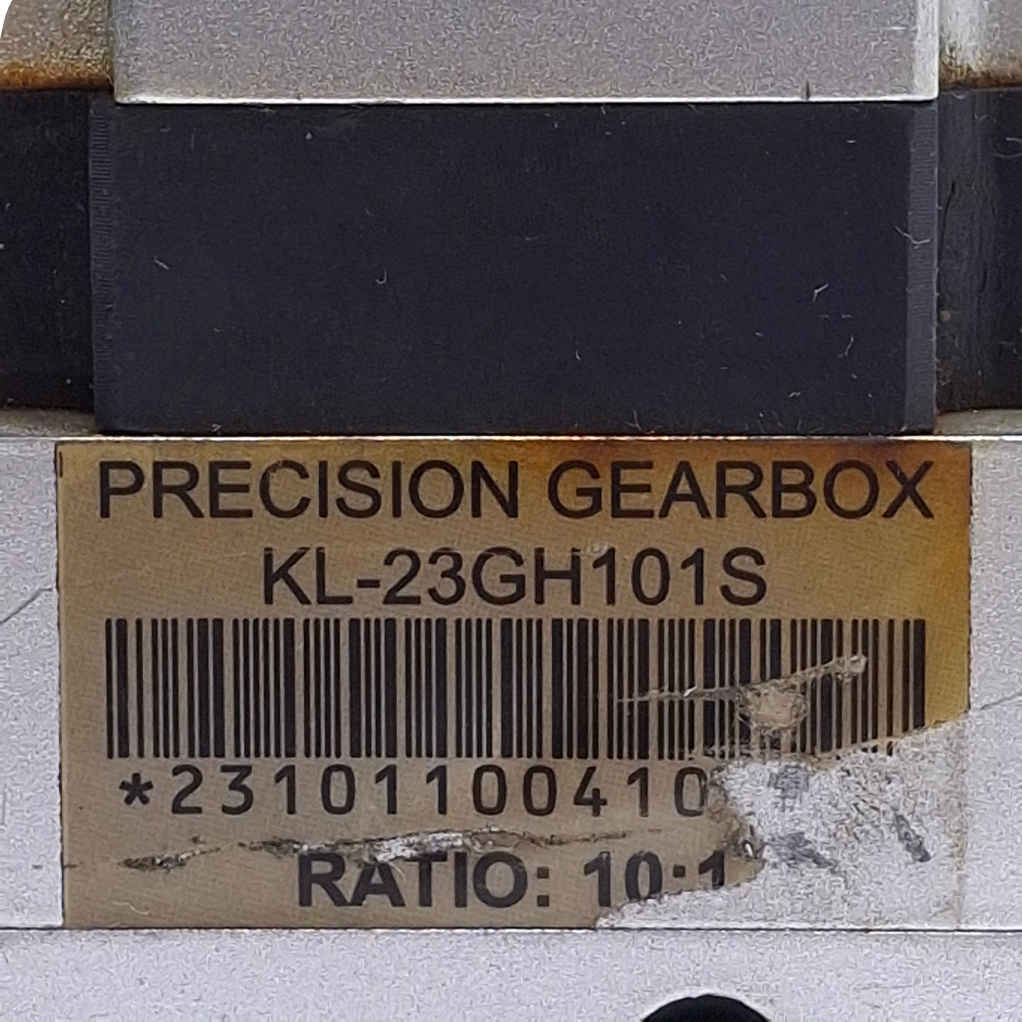 Used KL-23GH101S Precision Gearbox, 10:1 Reduction Ratio, ø1/2in Shaft, 65 x 65mm