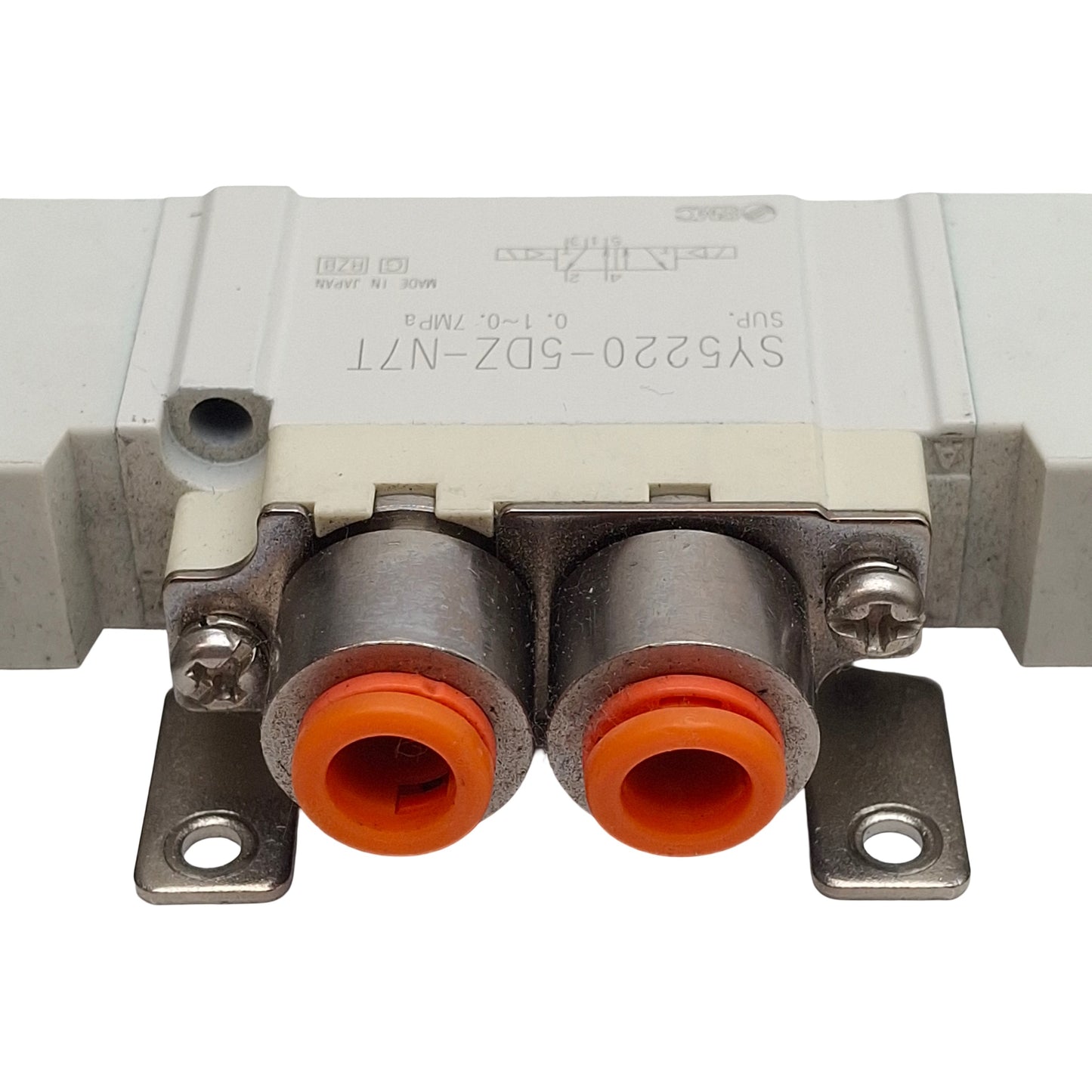 Used SMC SY5220-5DZ-N7T Solenoid Valve, 5/2-Way, ø1/4in Tube, 0.1-0.7MPa, 24VDC Coil