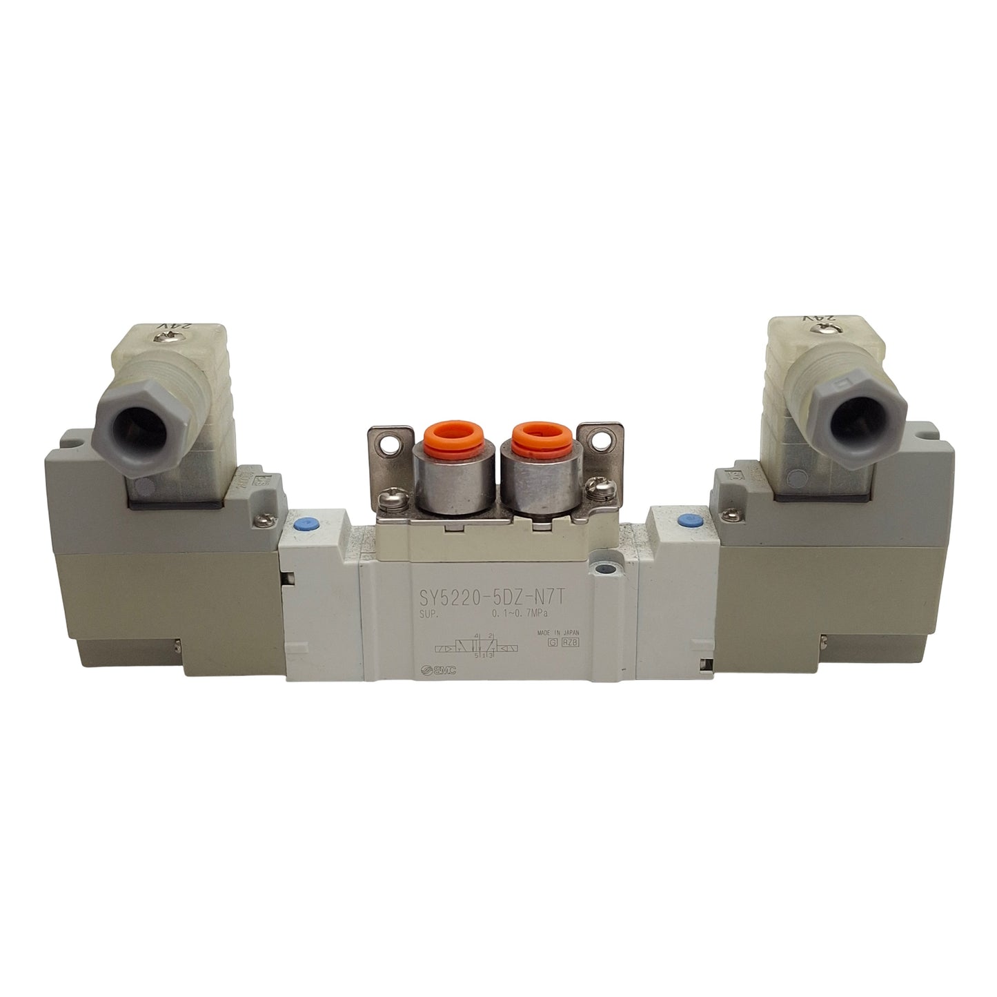 Used SMC SY5220-5DZ-N7T Solenoid Valve, 5/2-Way, ø1/4in Tube, 0.1-0.7MPa, 24VDC Coil