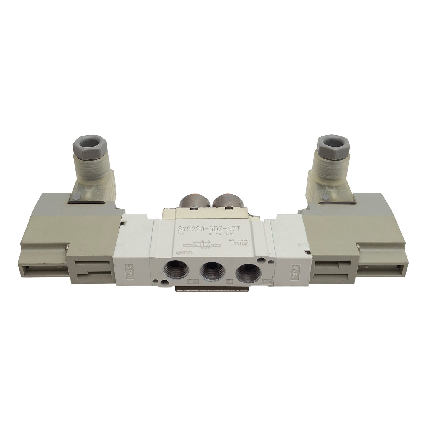Used SMC SY5220-5DZ-N7T Solenoid Valve, 5/2-Way, ø1/4in Tube, 0.1-0.7MPa, 24VDC Coil
