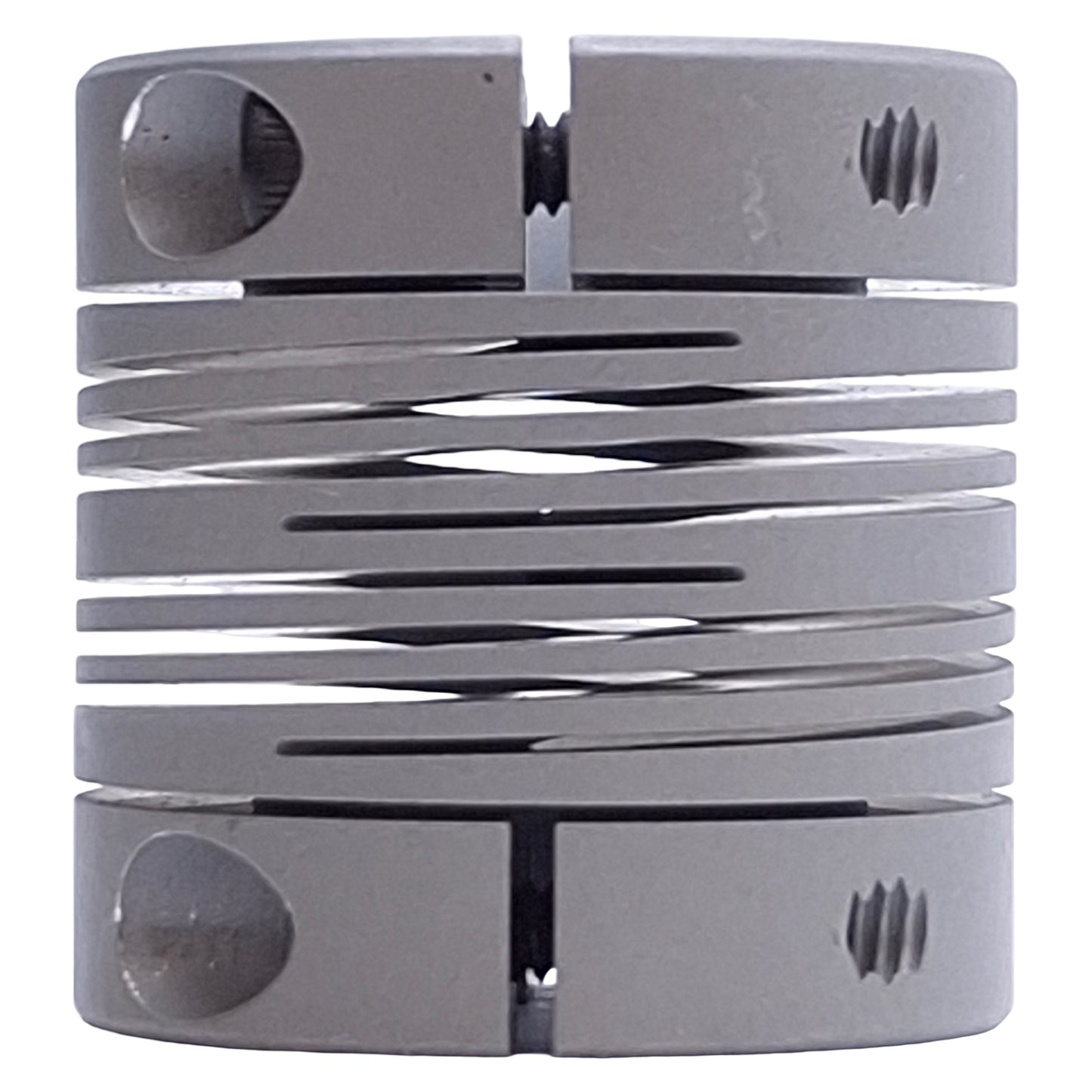 Used Helical ACR125-16-8 Flexible Aluminum Coupling ø1/4" ø1/2" Bore, 1-1/4" Length