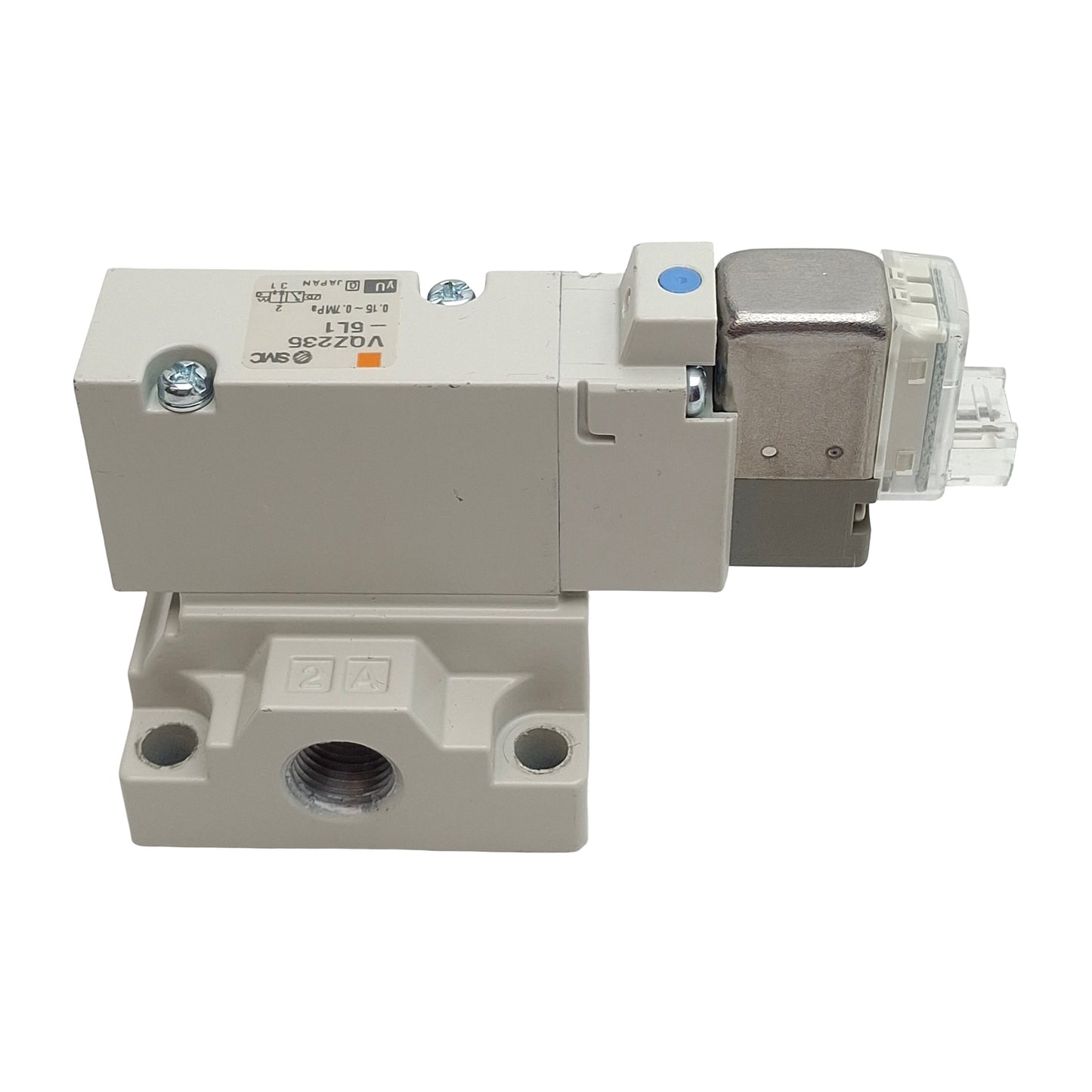 Used SMC VQZ235-5L1-01 Solenoid Valve, 3/2-Way, Rc1/8, 0.15-0.7MPa, 24VDC Coil