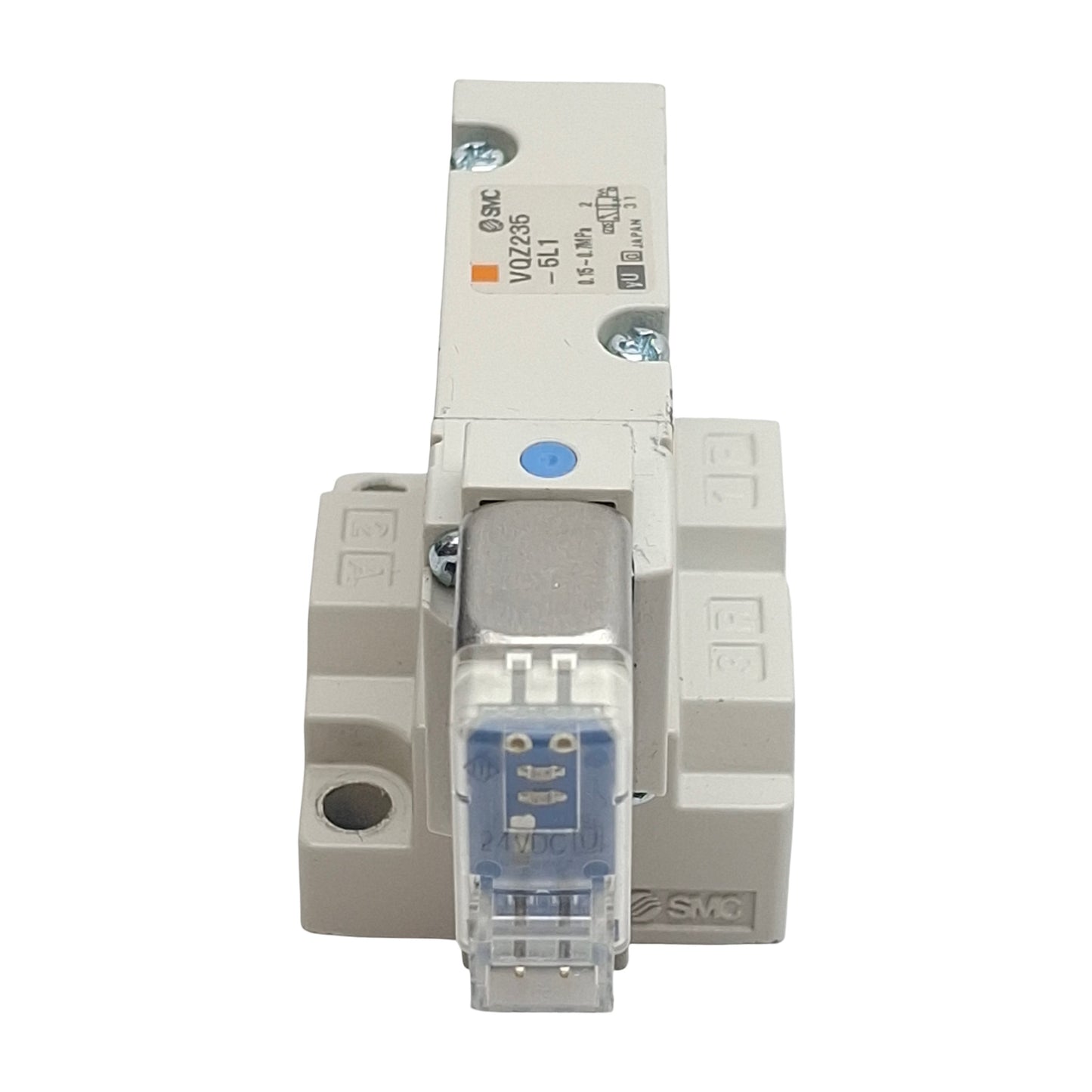 Used SMC VQZ235-5L1-01 Solenoid Valve, 3/2-Way, Rc1/8, 0.15-0.7MPa, 24VDC Coil