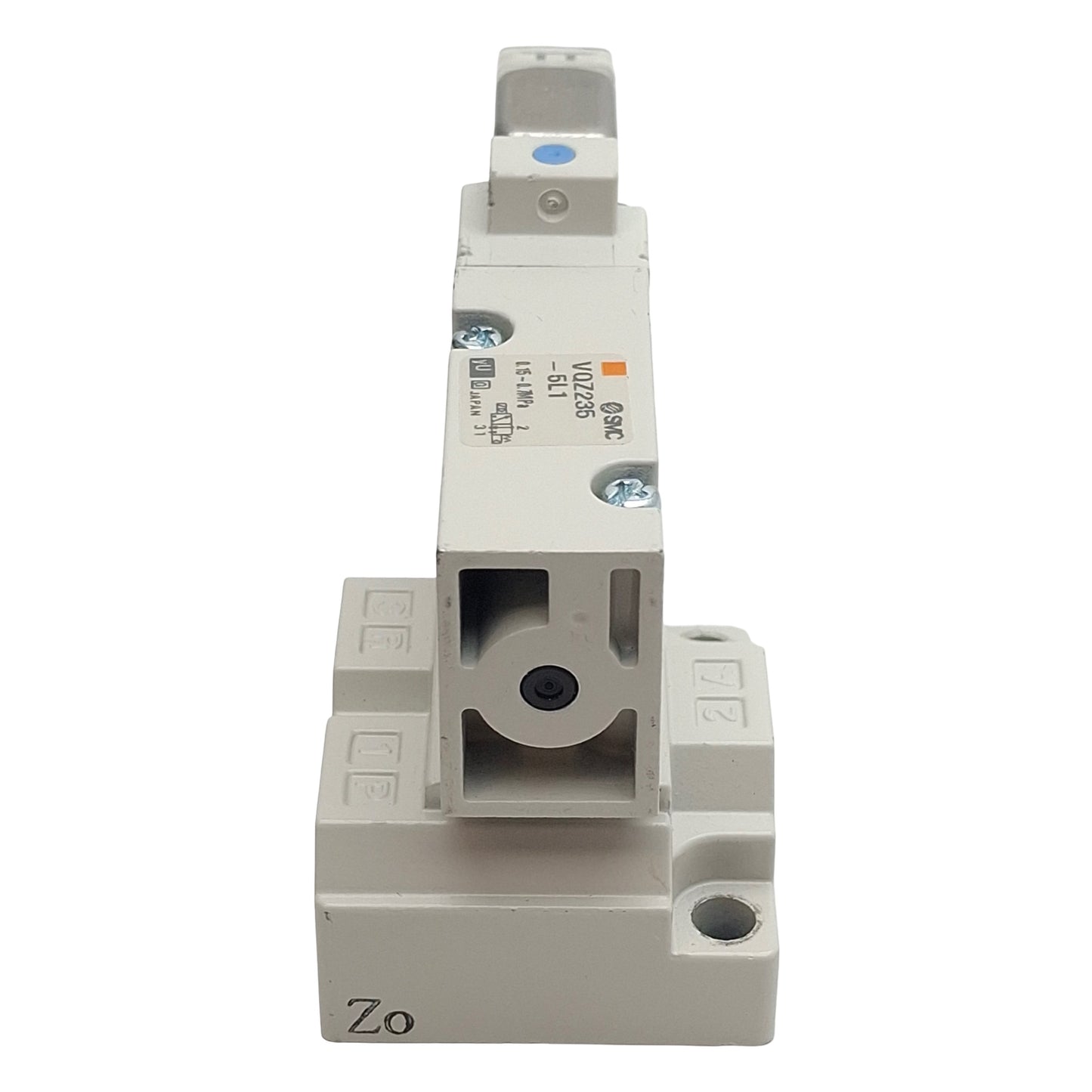 Used SMC VQZ235-5L1-01 Solenoid Valve, 3/2-Way, Rc1/8, 0.15-0.7MPa, 24VDC Coil
