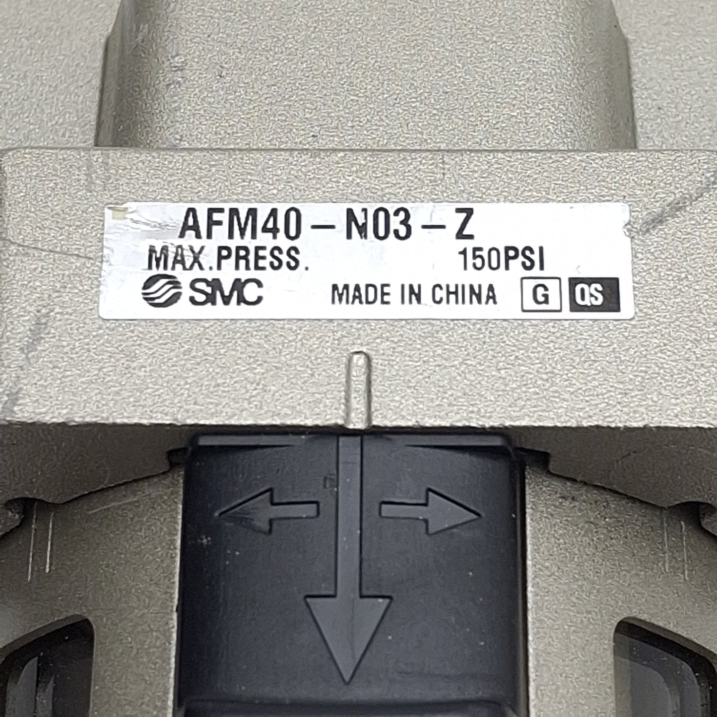 Used SMC AFM40-N03-Z Pneumatic Mist Separator, 3/8in NPT, 1.0MPa, 0.3µm, 1100L/min