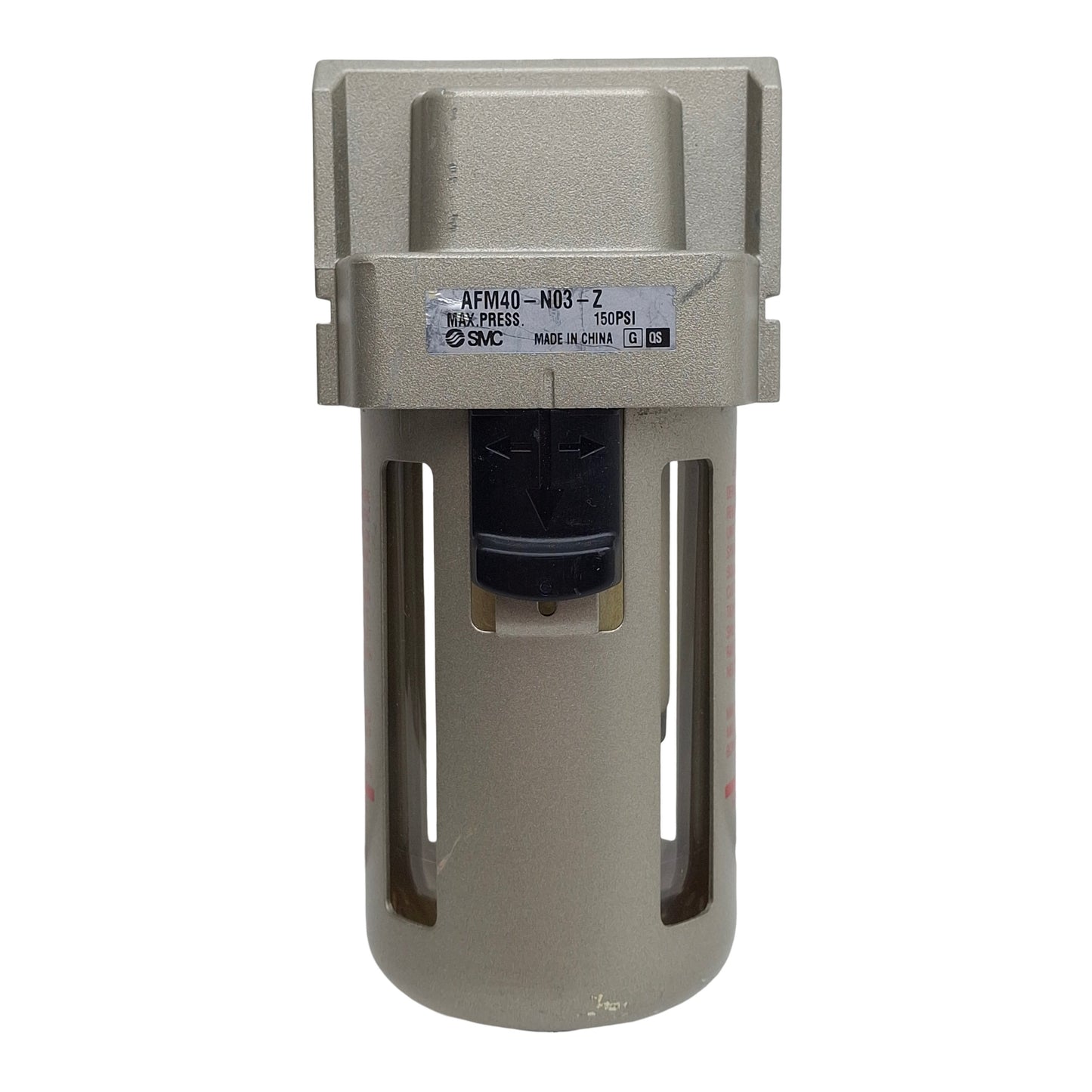 Used SMC AFM40-N03-Z Pneumatic Mist Separator, 3/8in NPT, 1.0MPa, 0.3µm, 1100L/min