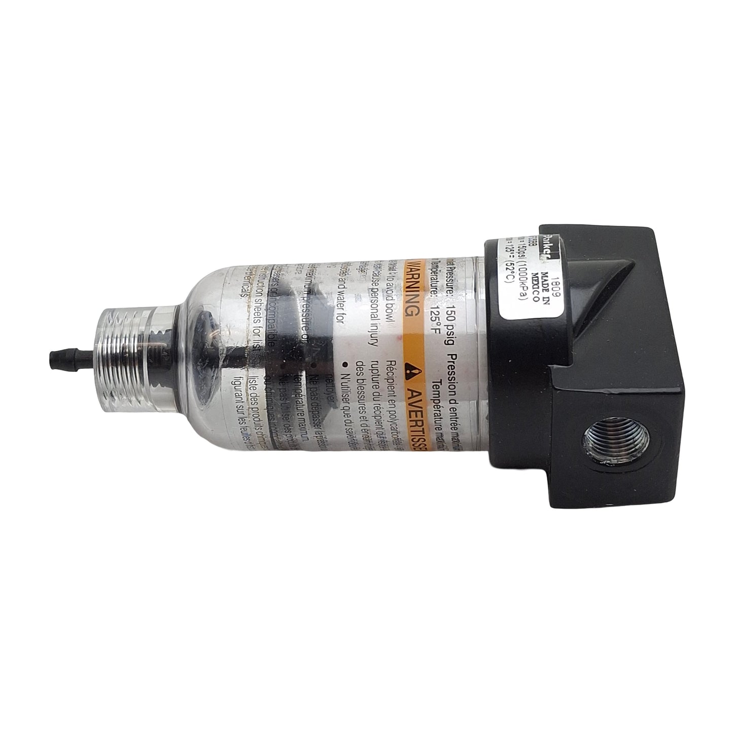 Used Parker 14F05BB Particulate Filter Regulator, 1/8in NPT, 150psi, 22scfm, 5µm