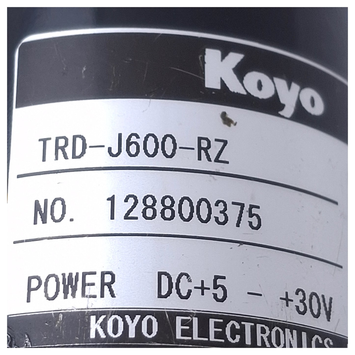 Used Koyo TRD-J600-RZ Rotary Encoder 5-30VDC, 600 Pulses Per Rev, ø8mm Shaft