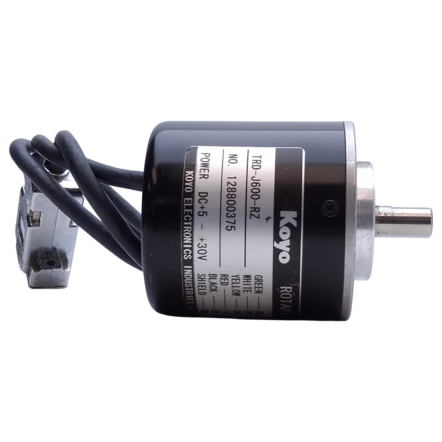 Used Koyo TRD-J600-RZ Rotary Encoder 5-30VDC, 600 Pulses Per Rev, ø8mm Shaft