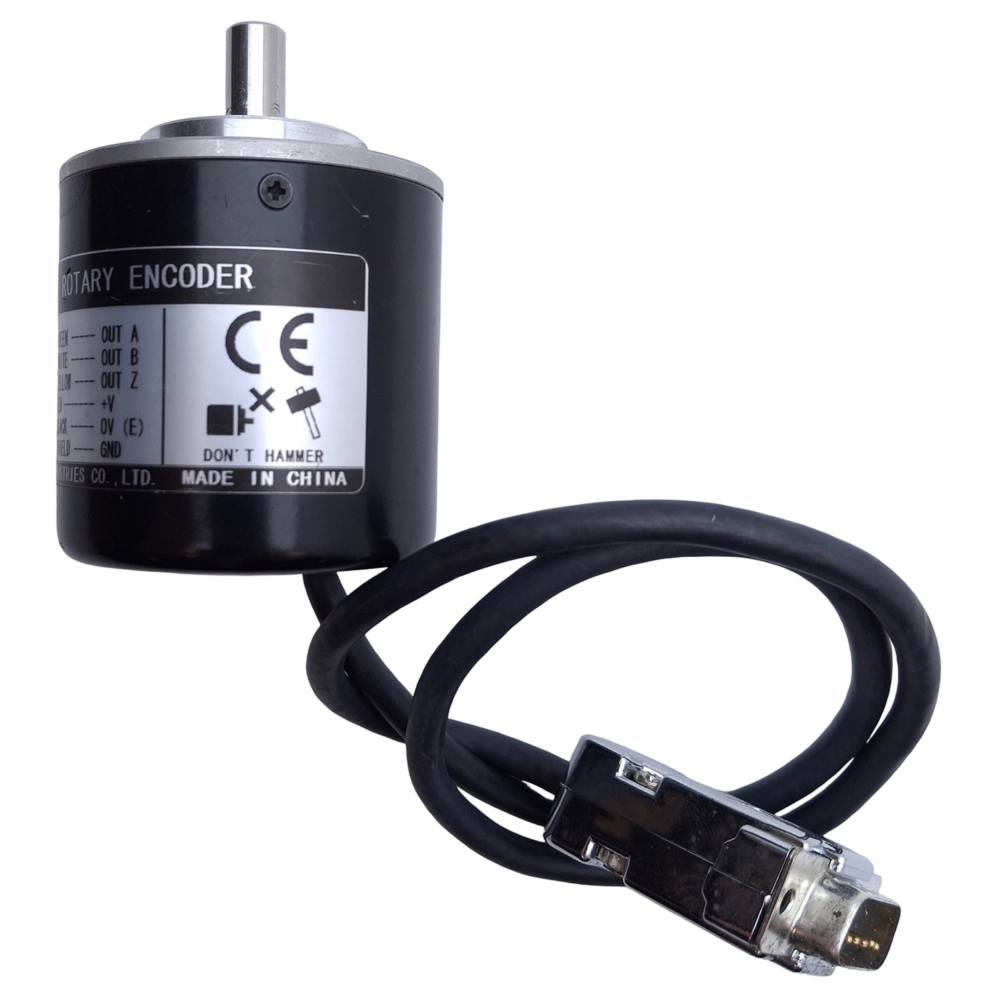 Used Koyo TRD-J600-RZ Rotary Encoder 5-30VDC, 600 Pulses Per Rev, ø8mm Shaft