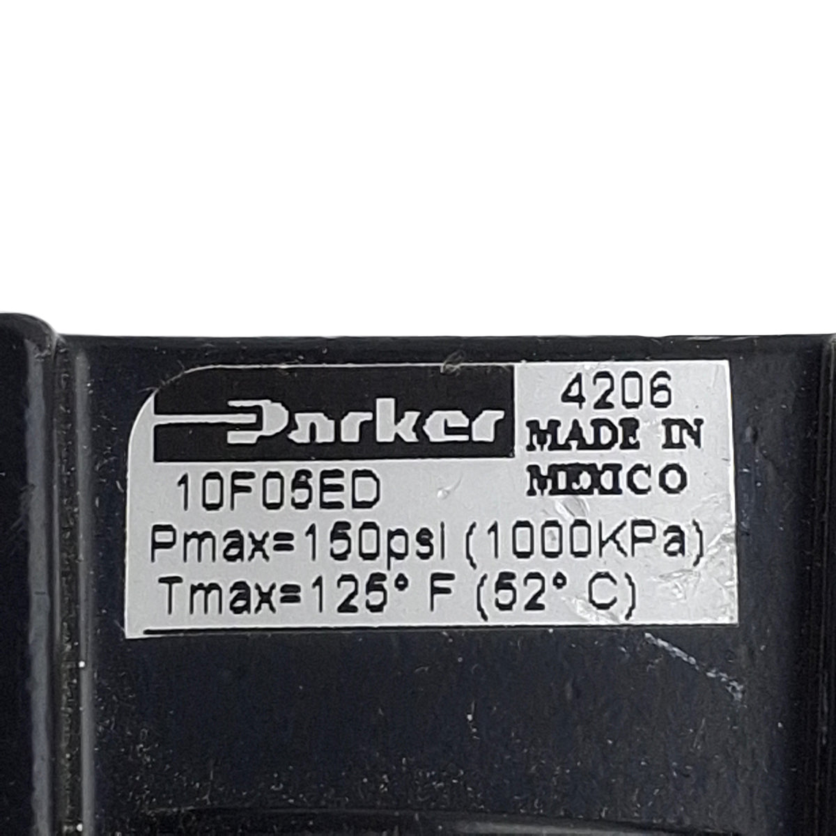 Used Parker 10F05ED Coalescing Filter, 1/8in NPT, 150psi, 17scfm, 6µm Filtration