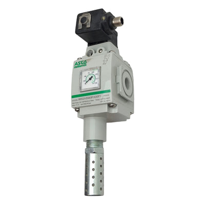 Used Asco 8652A5S83FA00F1 Pneumatic Solenoid Valve, 145psi Max, 3/8in NPT, 24VDC Coil