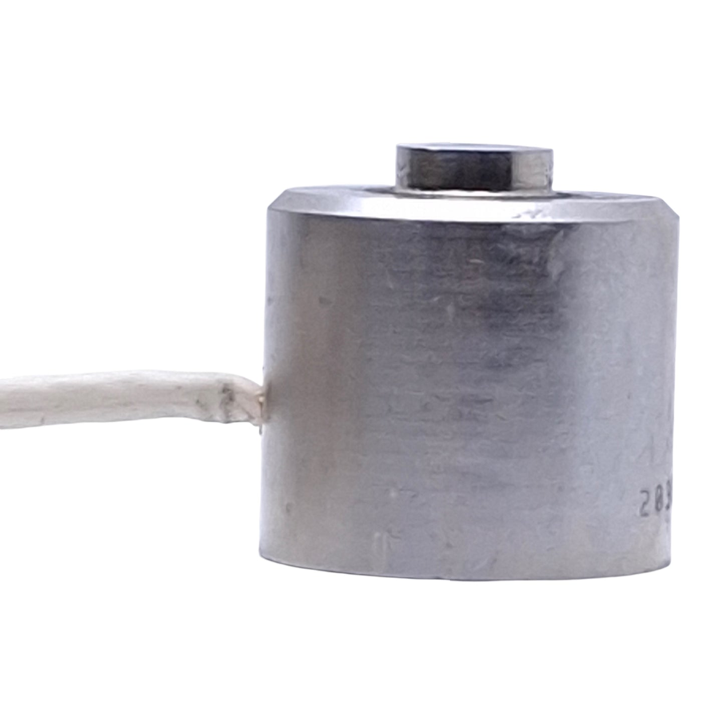 Used Omegadyne LC304-500 Compression Load Cell ø1in, 10-15VDC, 500lbs Capacity