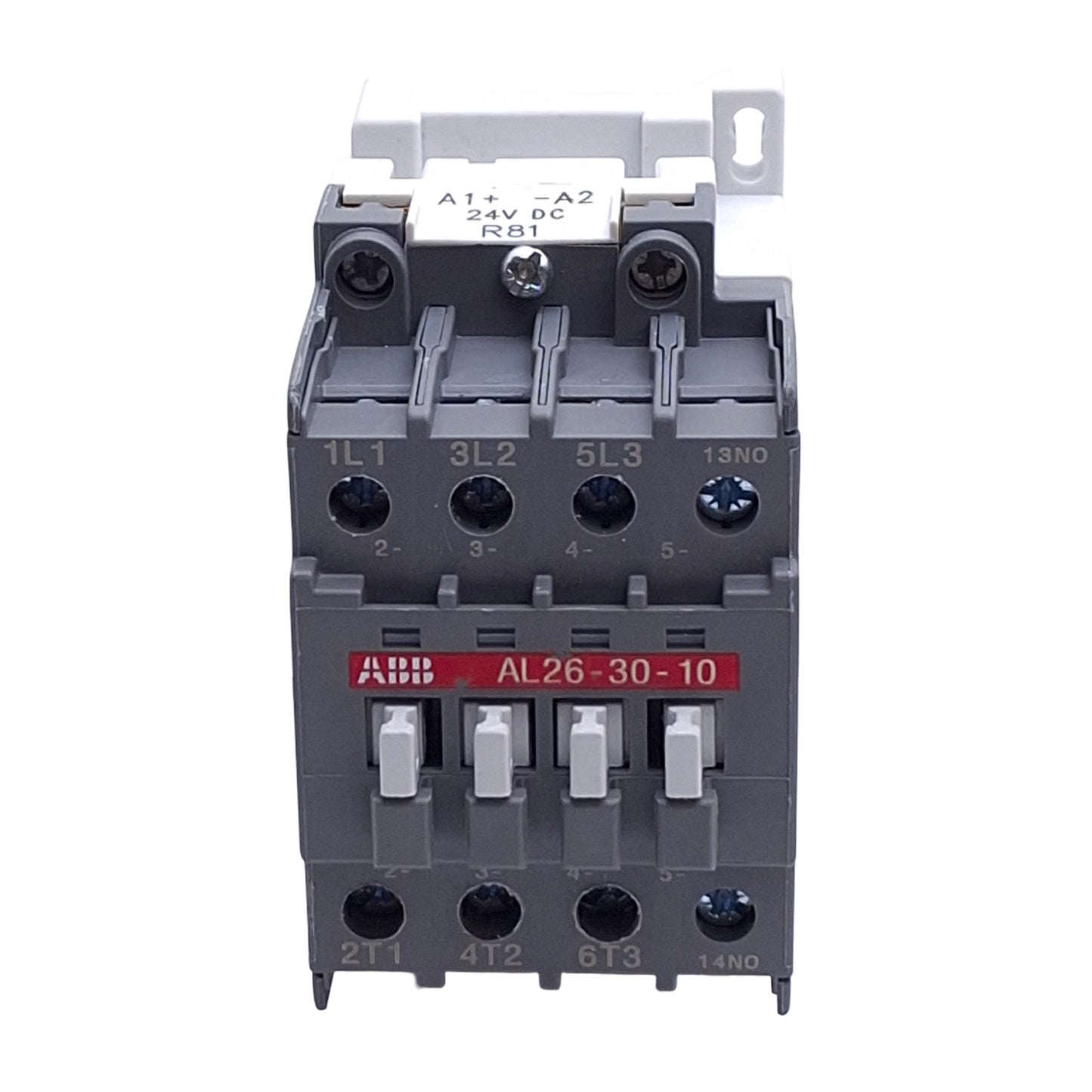 Used ABB AL26-30-10 IEC Contactor, 3-Pole 1NO Aux, 690VAC 11kW, 45A Max, 24VDC Coil