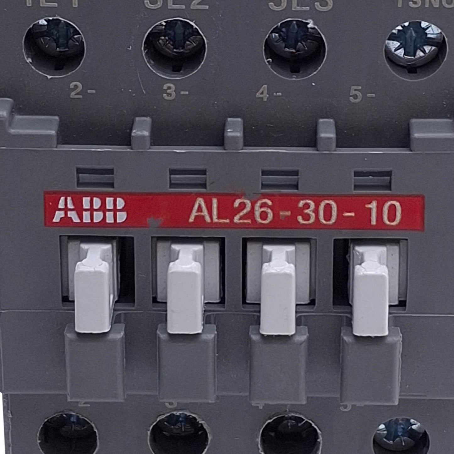 Used ABB AL26-30-10 IEC Contactor, 3-Pole 1NO Aux, 690VAC 11kW, 45A Max, 24VDC Coil