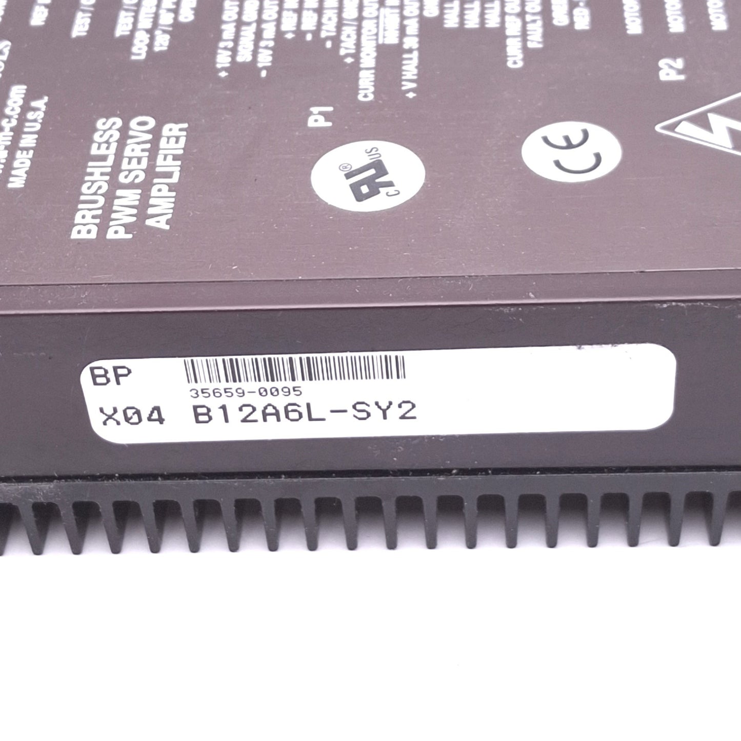 Used Advanced Motion Controls B12A6L-SY2 Brushless PWM Servo Amplifier, 20-60VDC