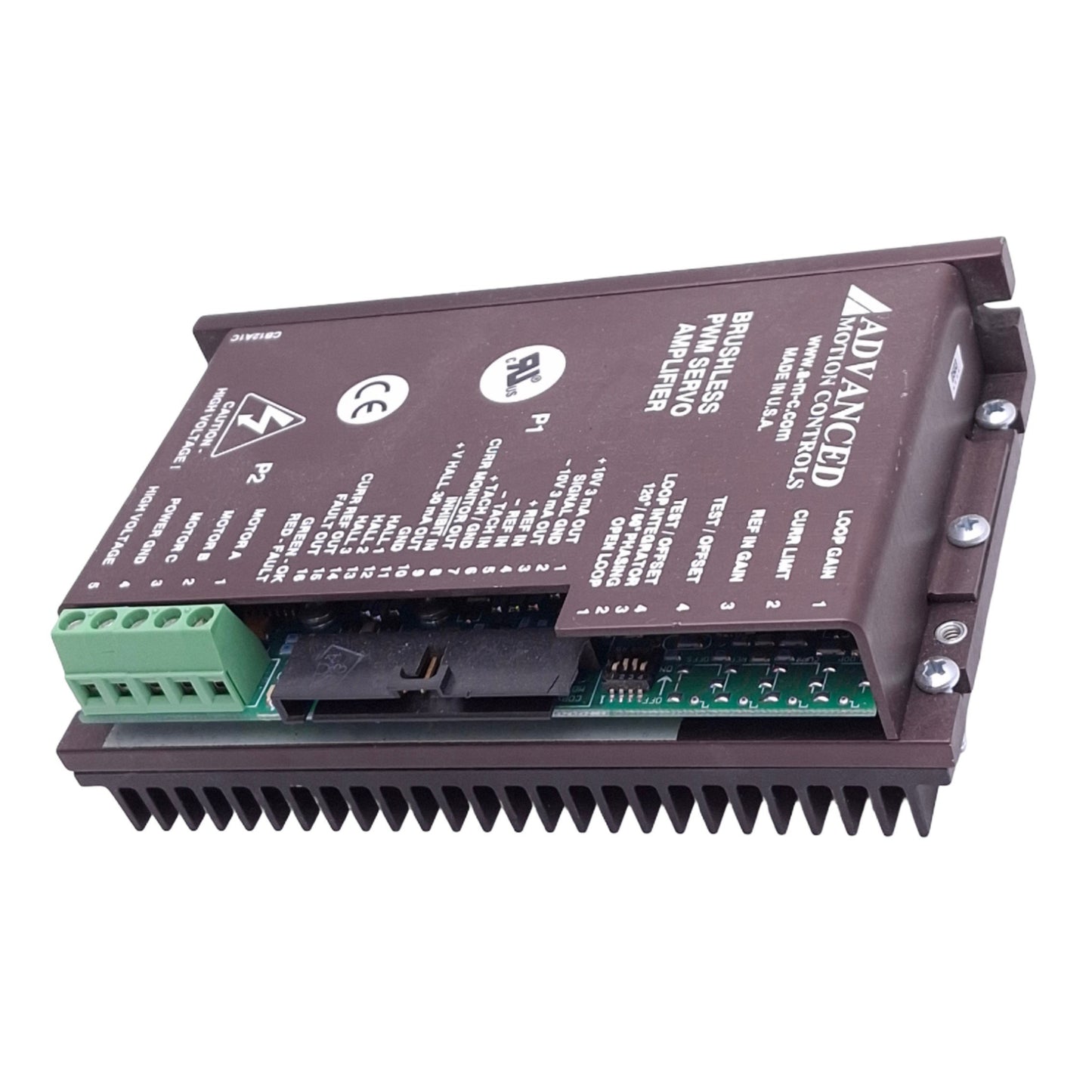 Used Advanced Motion Controls B12A6L-SY2 Brushless PWM Servo Amplifier, 20-60VDC