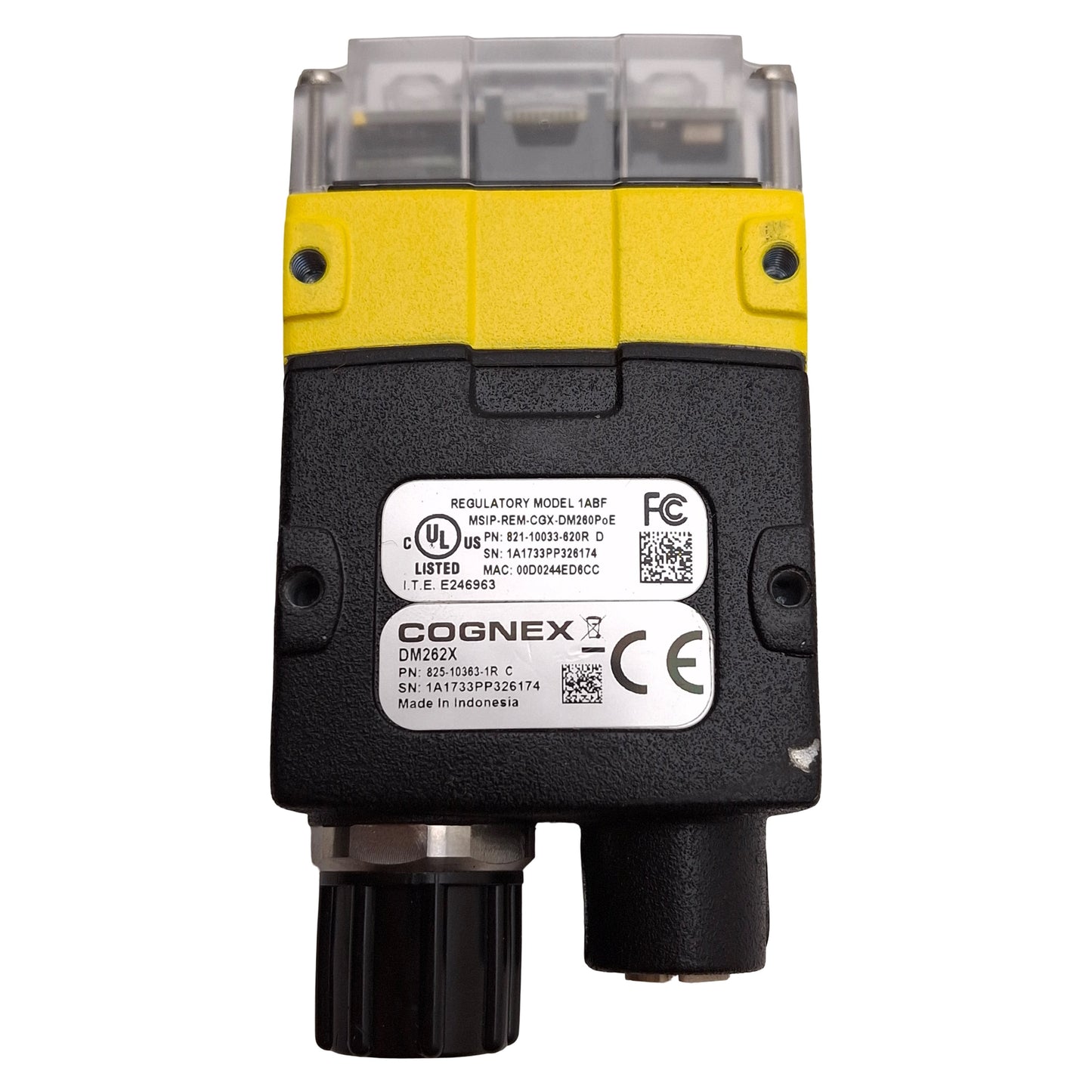 Used Cognex 825-10363-1R DM262X DataMan Fixed-Mount Barcode Scanner, 1280x960, PoE