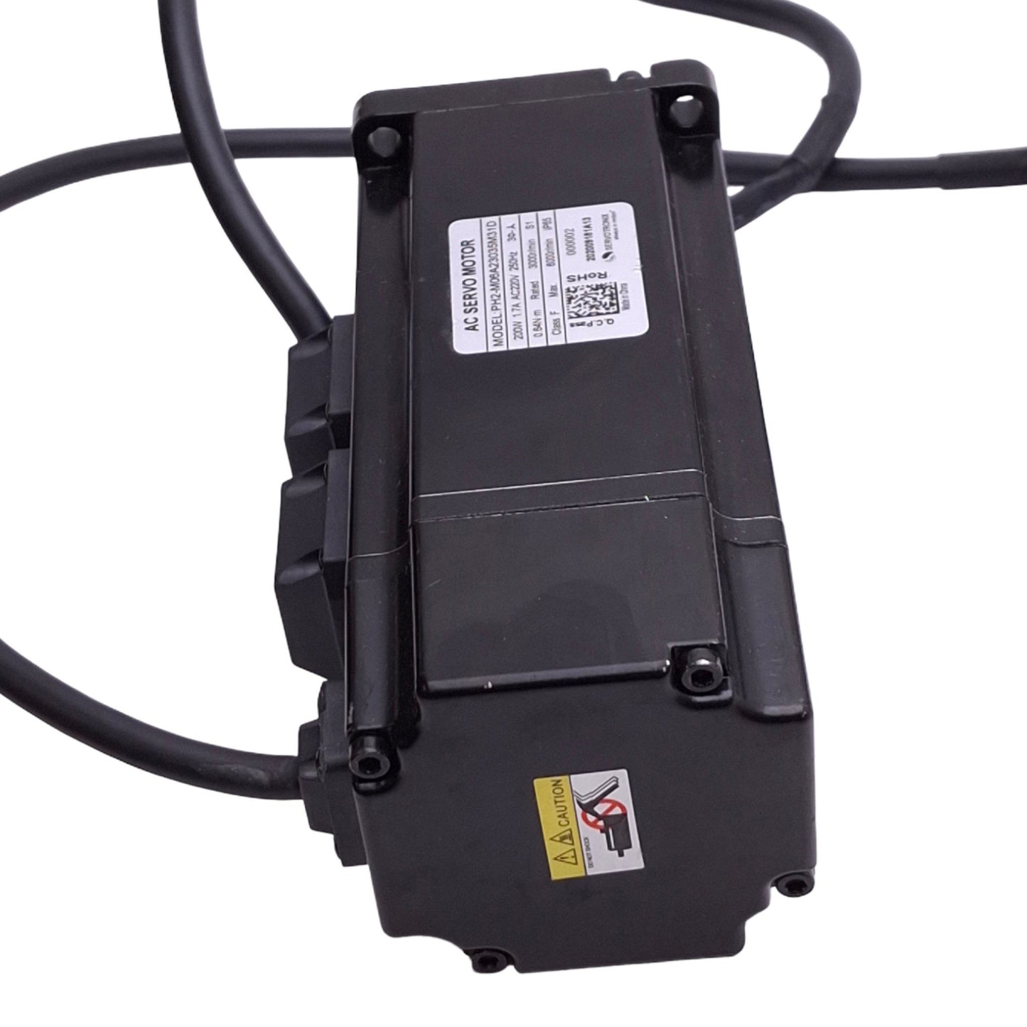 Used SERVOTRONIX PH2-M06A23035M31D AC Servo Motor, 220VAC 1.7A, 200W 6000rpm Max