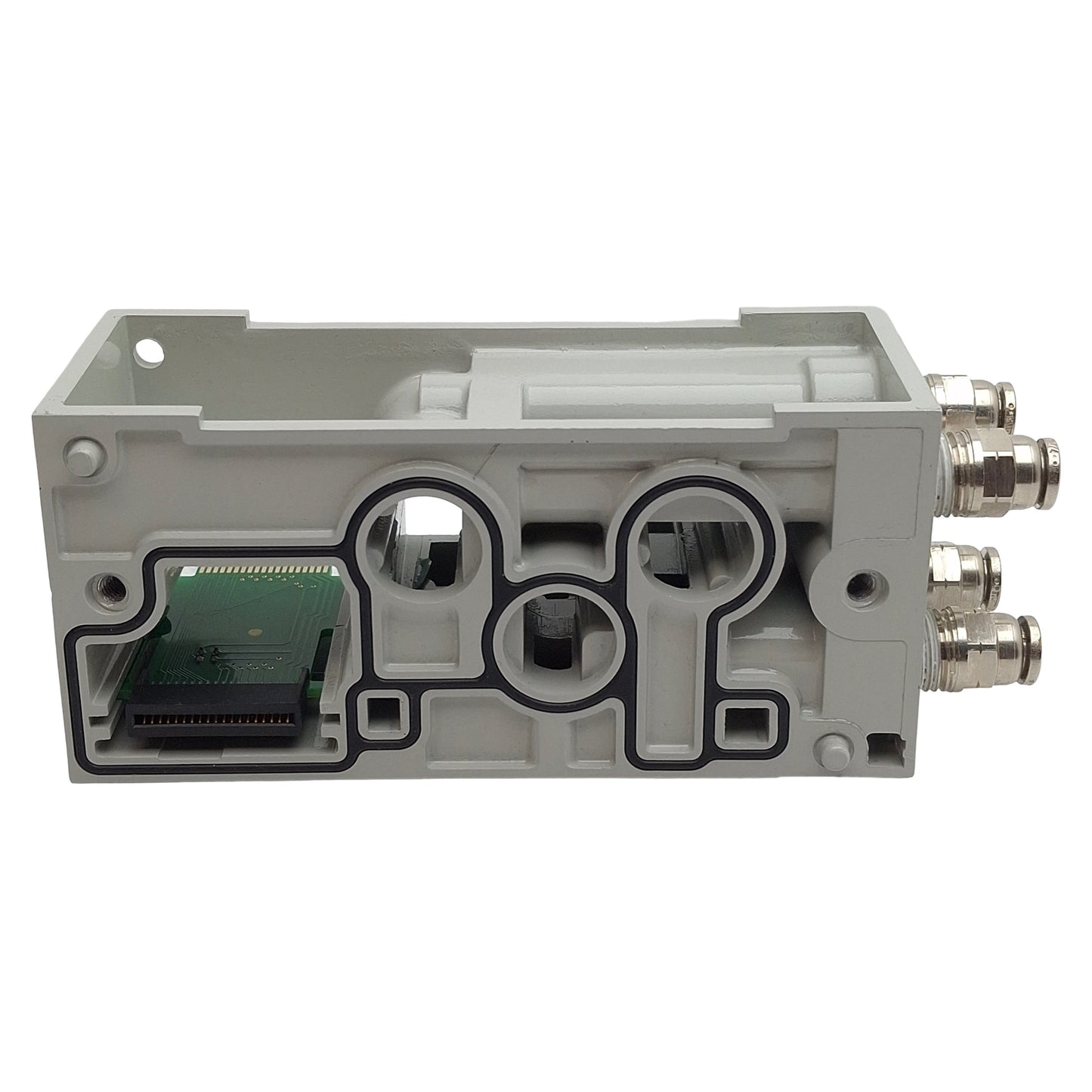 Used Numatics K503AZM22MA0010 Solenoid Valve Manifold Block, 2-Station, ø1/4in Tube