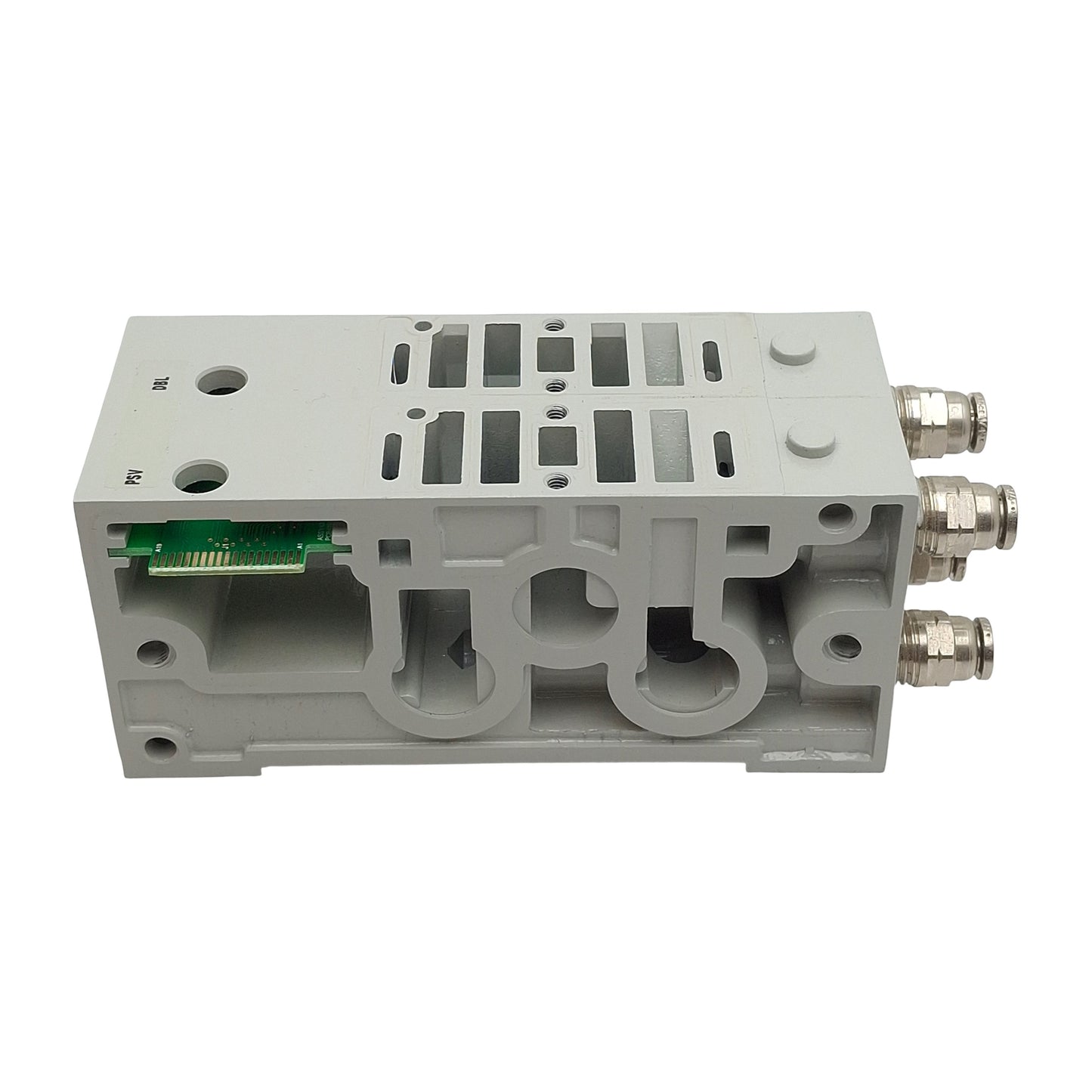 Used Numatics K503AZM22MA0010 Solenoid Valve Manifold Block, 2-Station, ø1/4in Tube