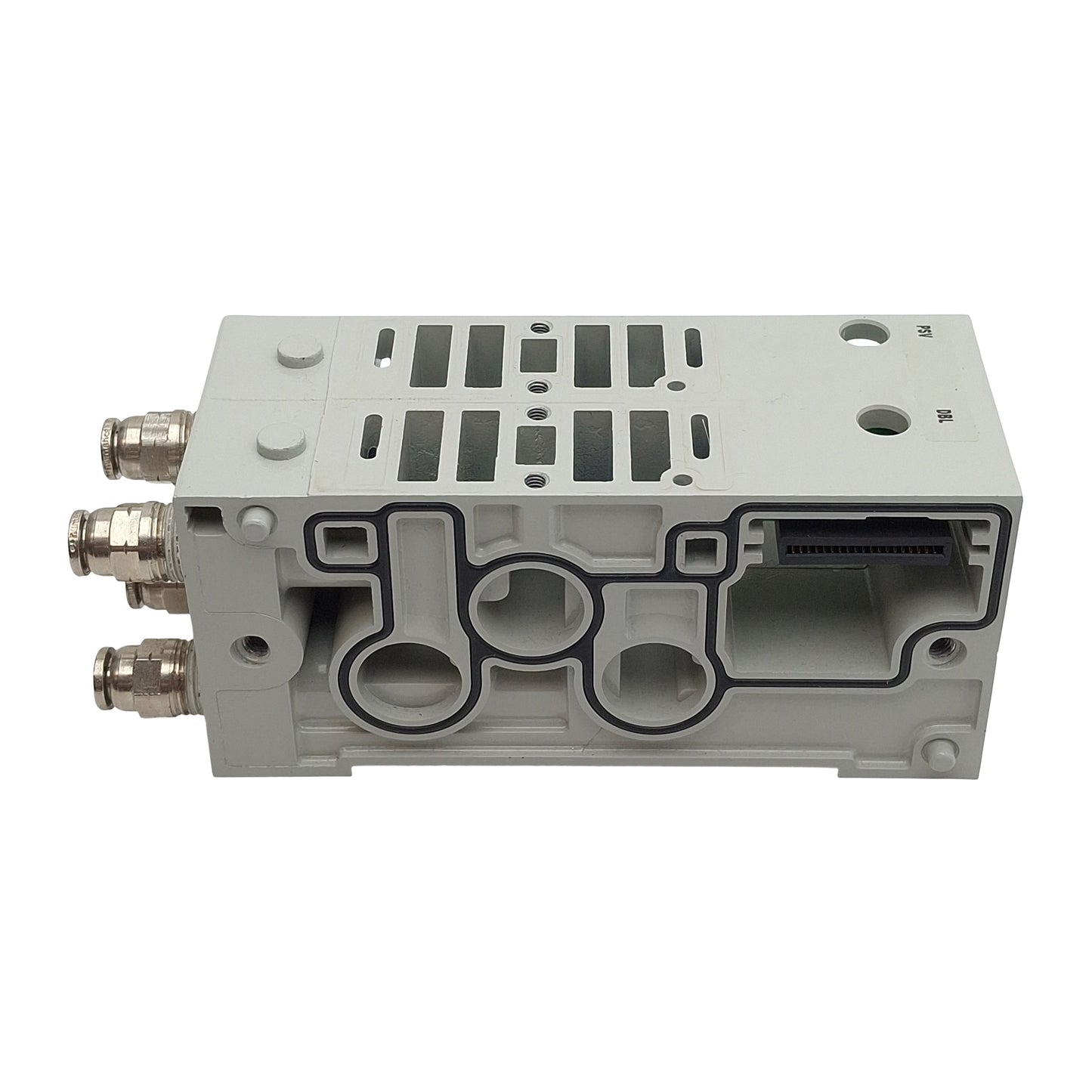 Used Numatics K503AZM22MA0010 Solenoid Valve Manifold Block, 2-Station, ø1/4in Tube