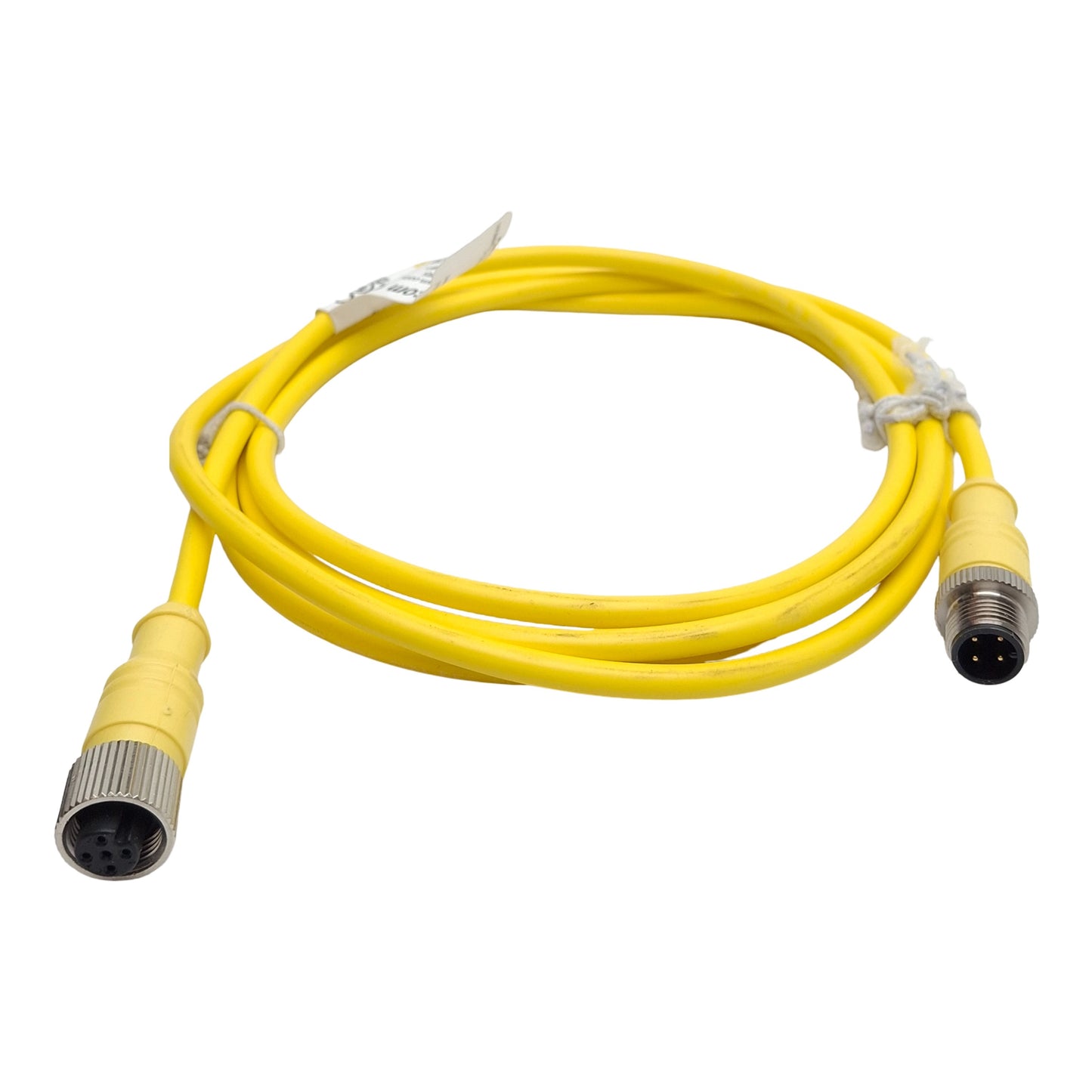 New Mencom MDC-4MFP-2M Cordset, 4-Pin M12 Male to Female, 4A 300VAC/DC, 2m Long