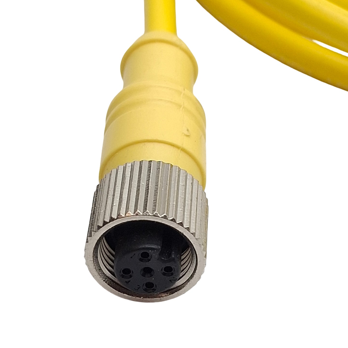 New Mencom MDC-4MFP-2M Cordset, 4-Pin M12 Male to Female, 4A 300VAC/DC, 2m Long