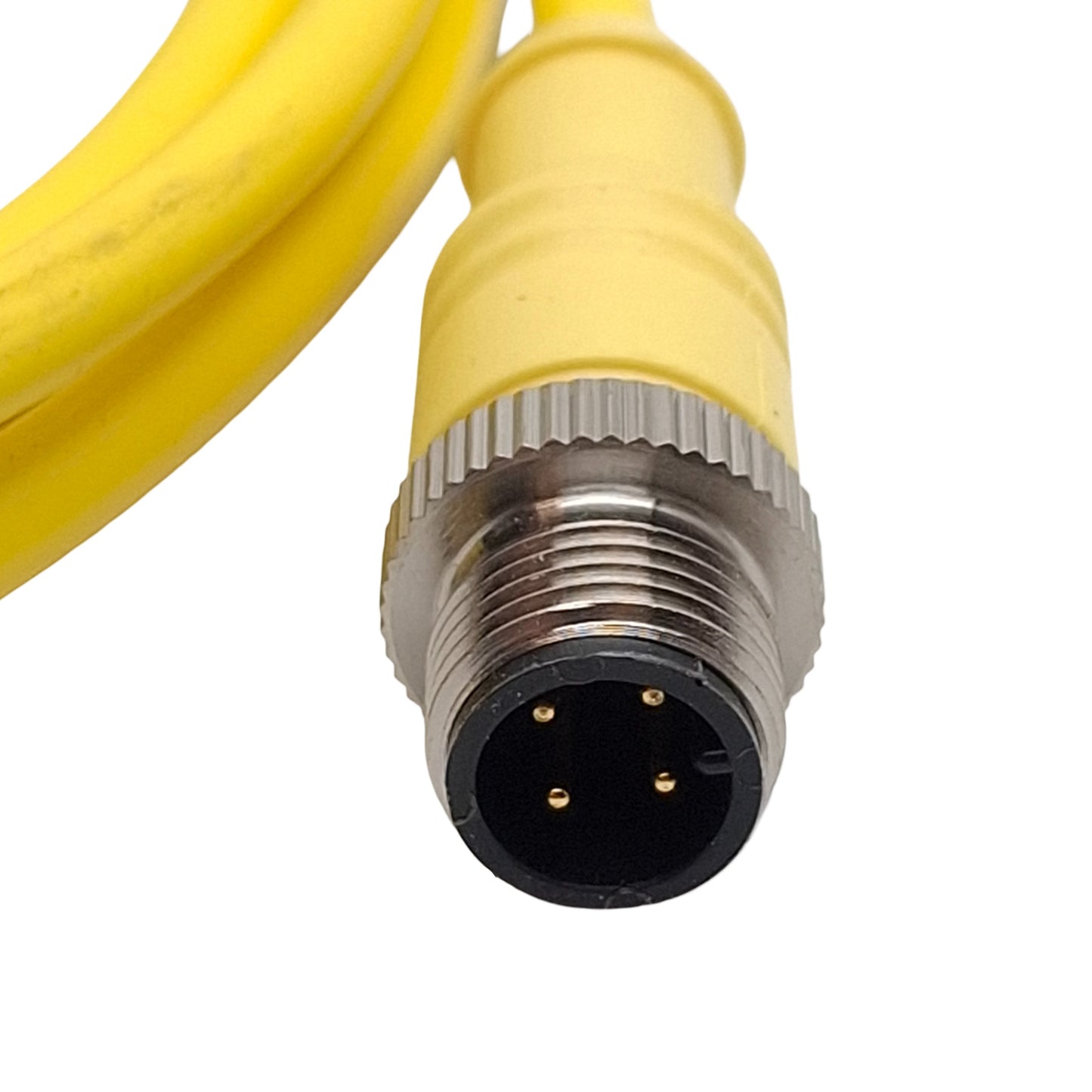 New Mencom MDC-4MFP-2M Cordset, 4-Pin M12 Male to Female, 4A 300VAC/DC, 2m Long