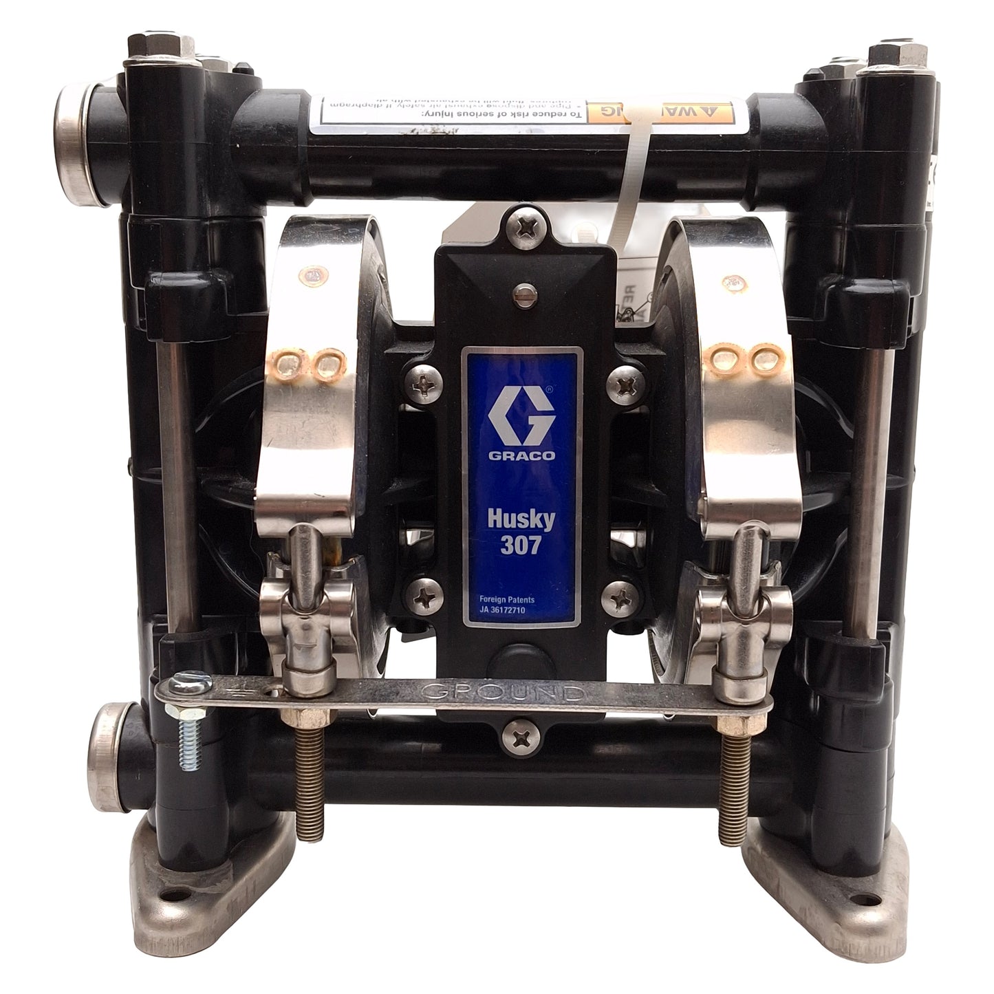 Used Graco D31277 Husky 307 Air Operated Diaphragm Pump, 7GPM, 100PSI, 3/8in NPT