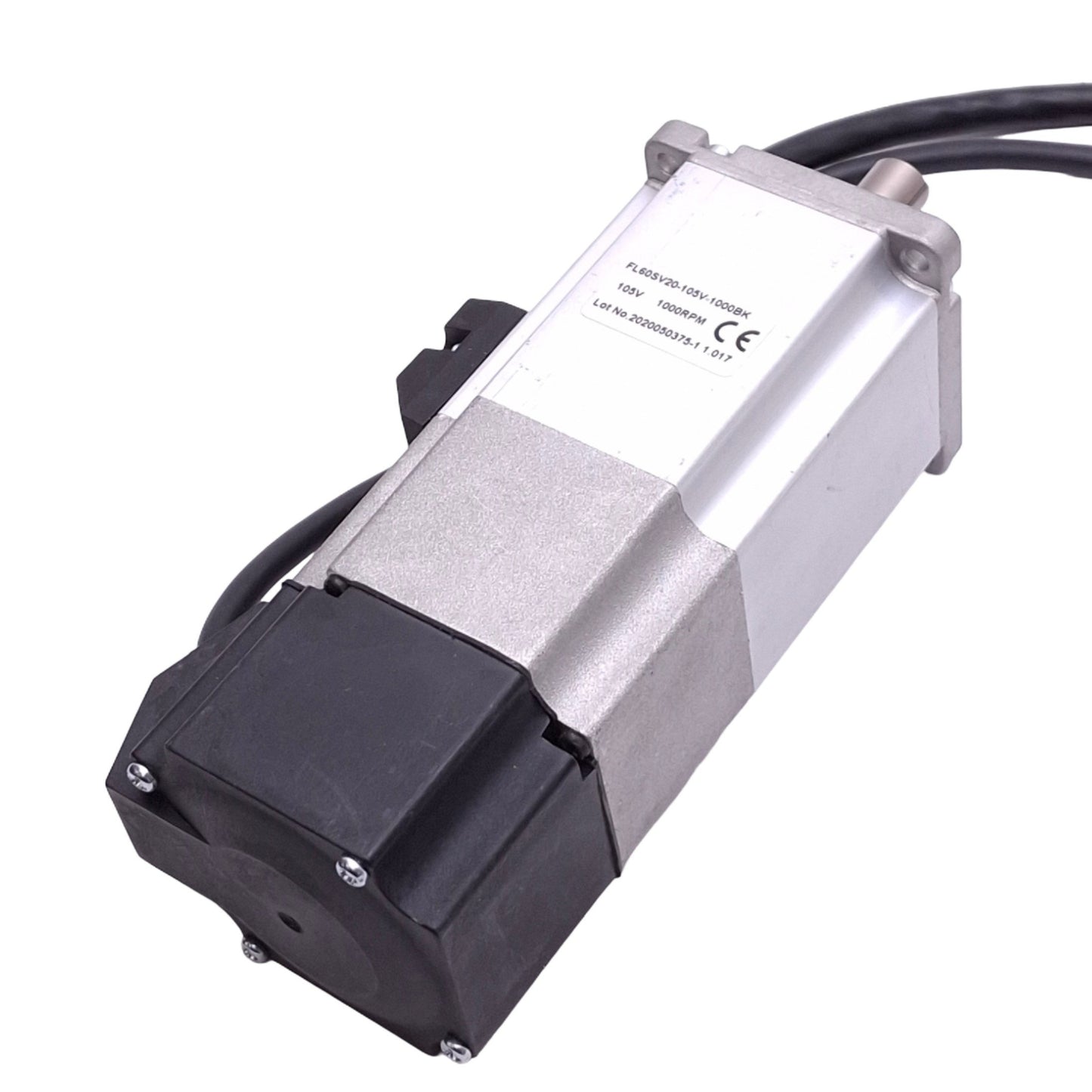 Used Fulling Motor FL60SV20-105V-1000BK Servo Motor, 105VDC, 1000rpm Max, ø12mm Shaft
