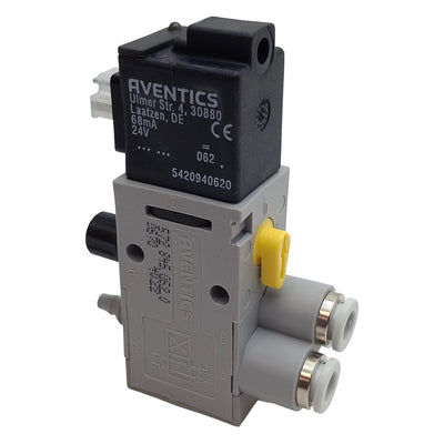 New Aventics 5728450620 Solenoid Control Valve 4/2-Way, ø6mm Tube, 10bar, 24VDC Coil