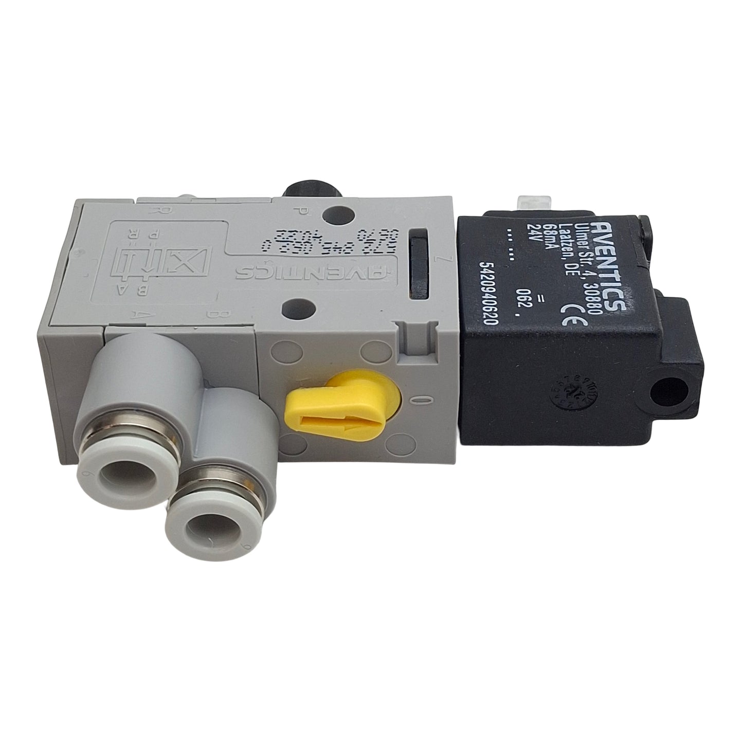 New Aventics 5728450620 Solenoid Control Valve 4/2-Way, ø6mm Tube, 10bar, 24VDC Coil