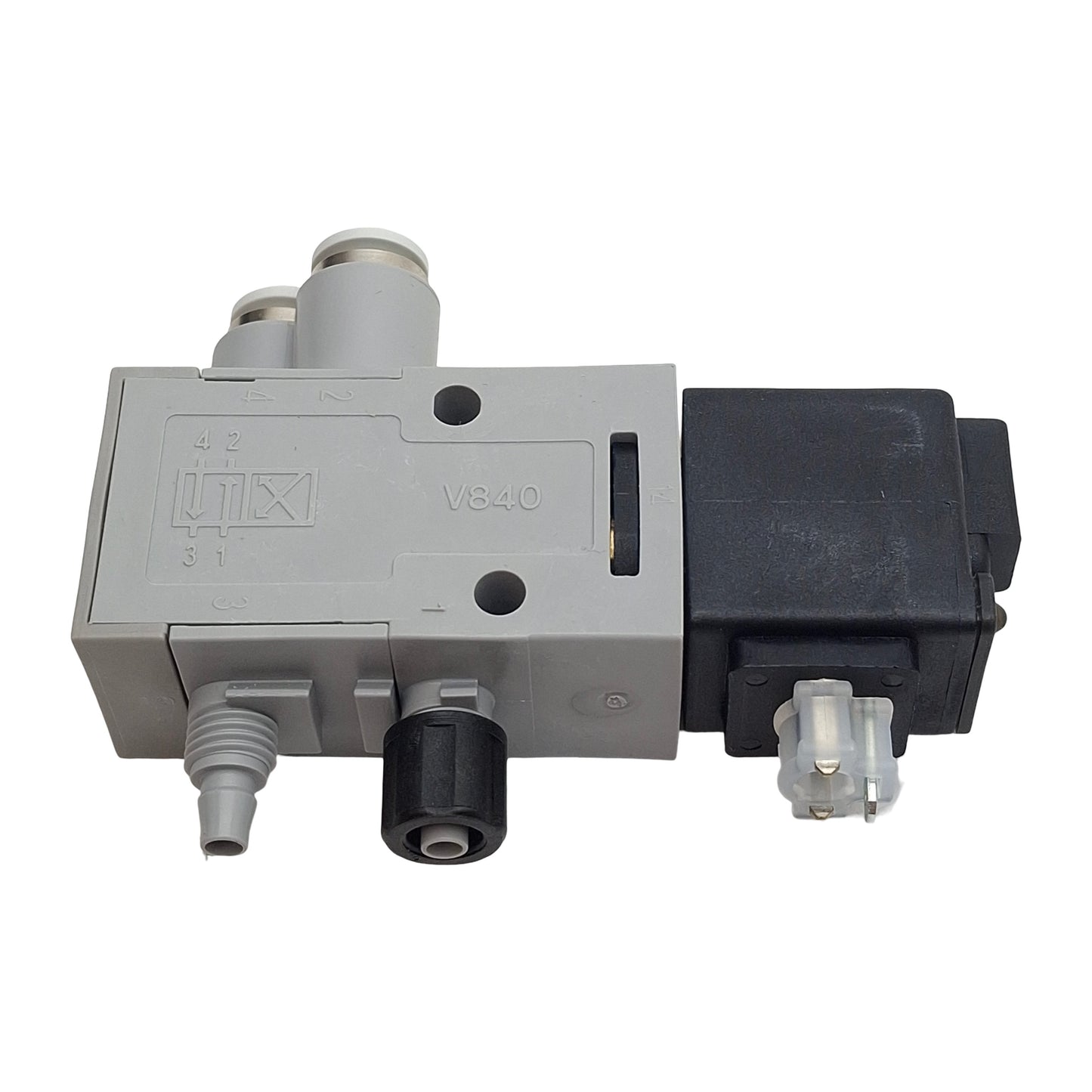 New Aventics 5728450620 Solenoid Control Valve 4/2-Way, ø6mm Tube, 10bar, 24VDC Coil