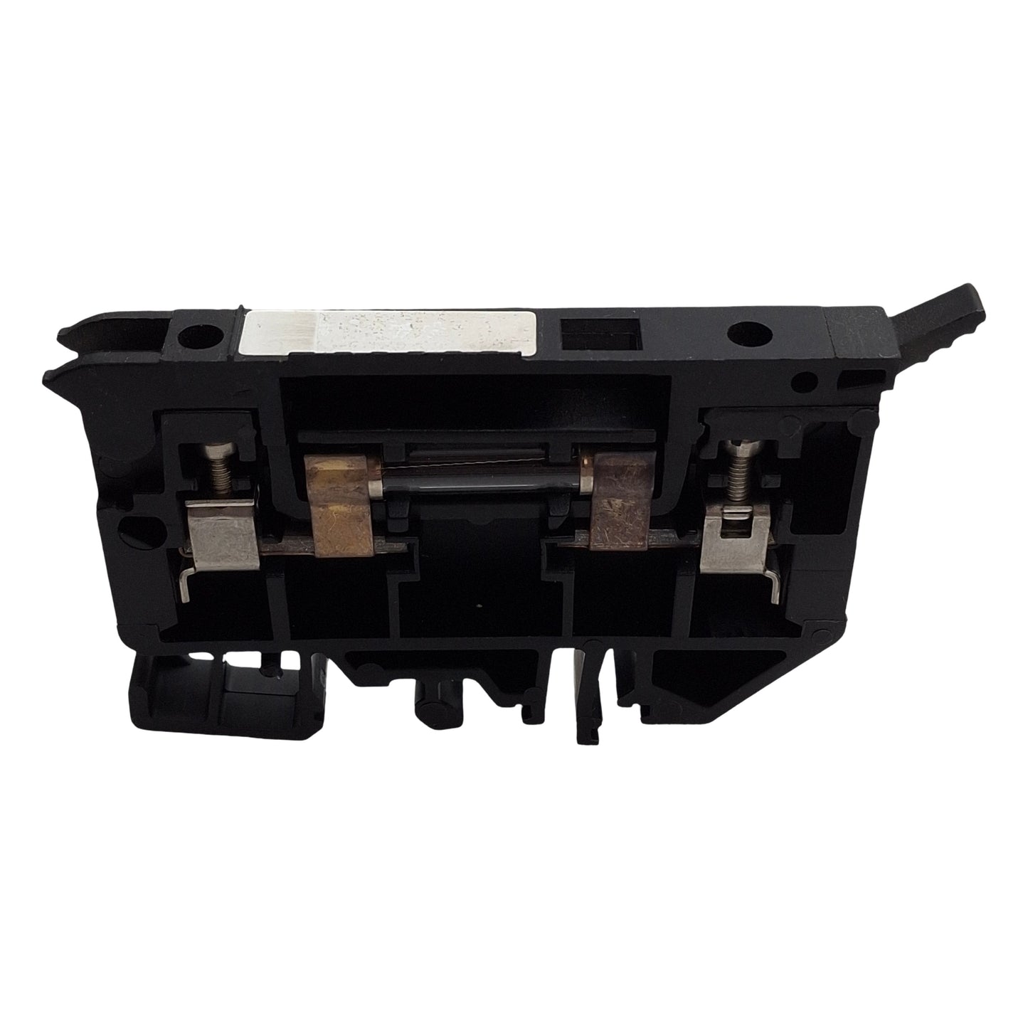 Used Lot of 5 Allen Bradley 1492-H6 Fuse Holder Terminal Block, 3x32mm Fuse, 15A 300V