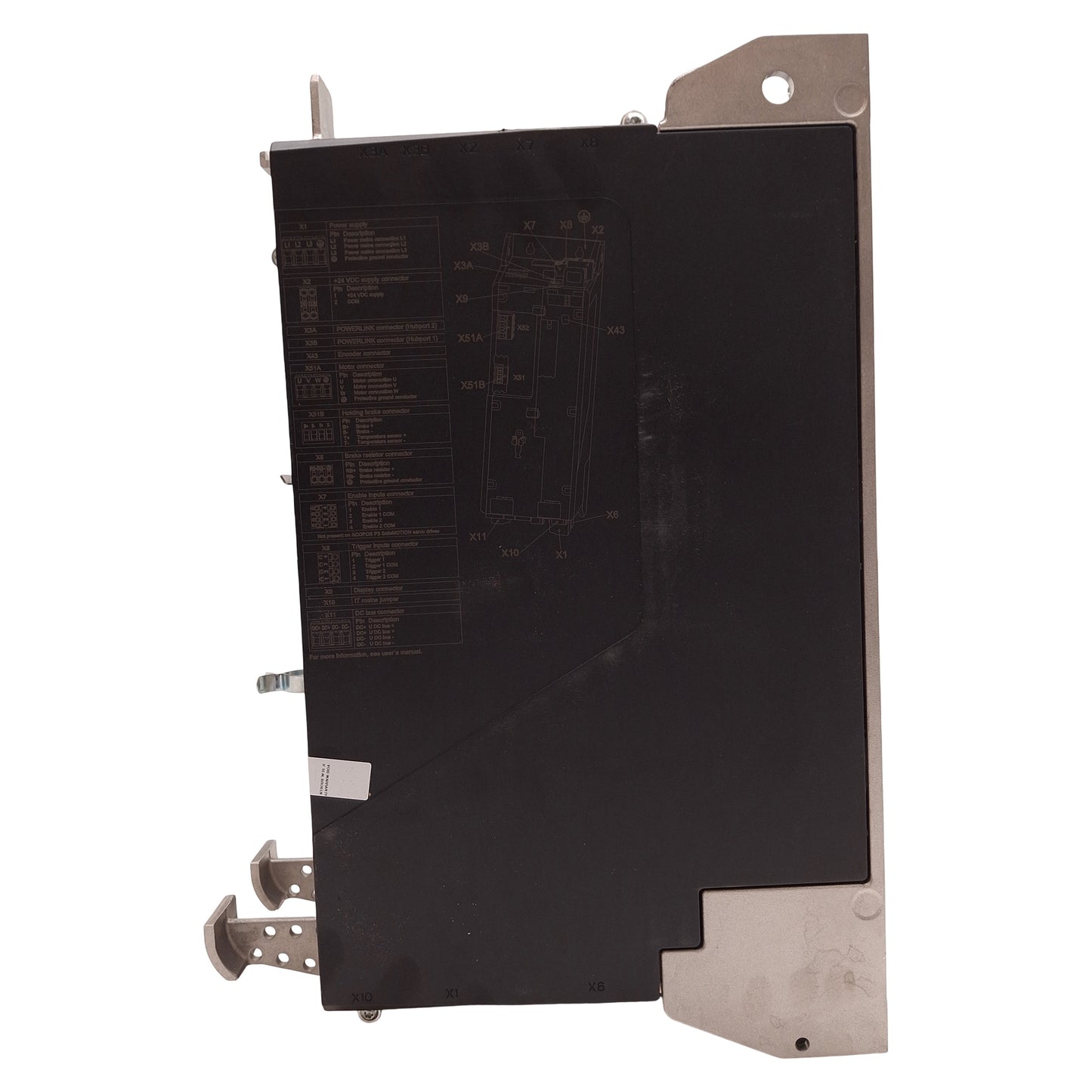 Used B&R 8EI044HWS10.M100-1 ACOPOS P3 Servo Drive 200-480VAC/24VDC In, 0-480VAC Out