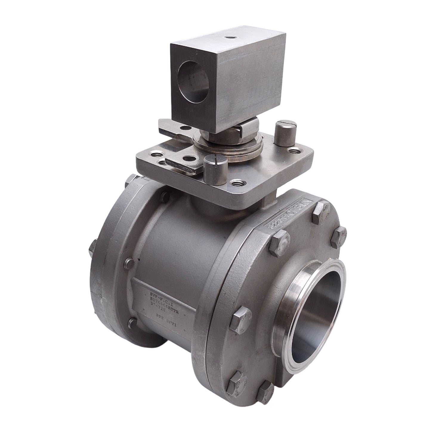 Used SVF Flow Control SB666ATTR-3in-720 Ball Valve, Stainless Steel, 3in Sanitary