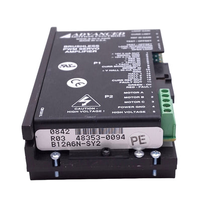 Used Advanced Motion Controls B12A6N-SY2 Brushless PWM Servo Amplifier, 20-60VDC