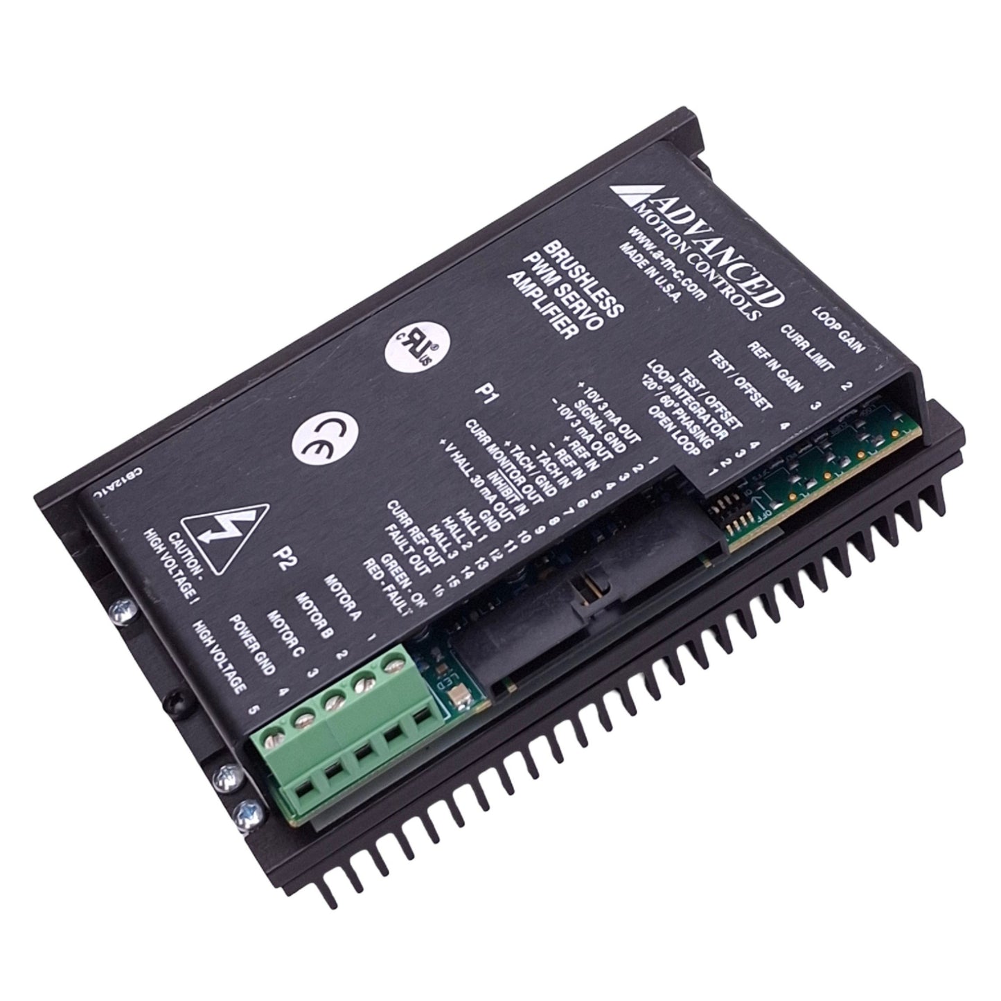 Used Advanced Motion Controls B12A6N-SY2 Brushless PWM Servo Amplifier, 20-60VDC