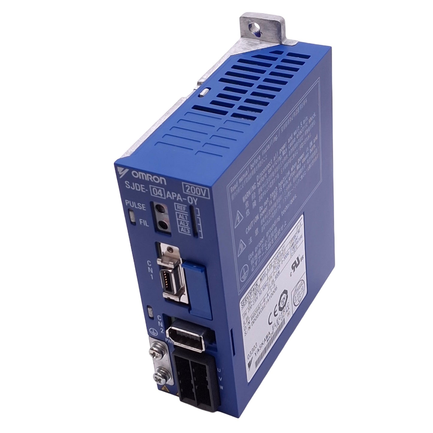 Used Omron SJDE-04APA-0Y ServoPack Servo Driver, 3-ph 0-230VAC 0-300Hz, 400W Max
