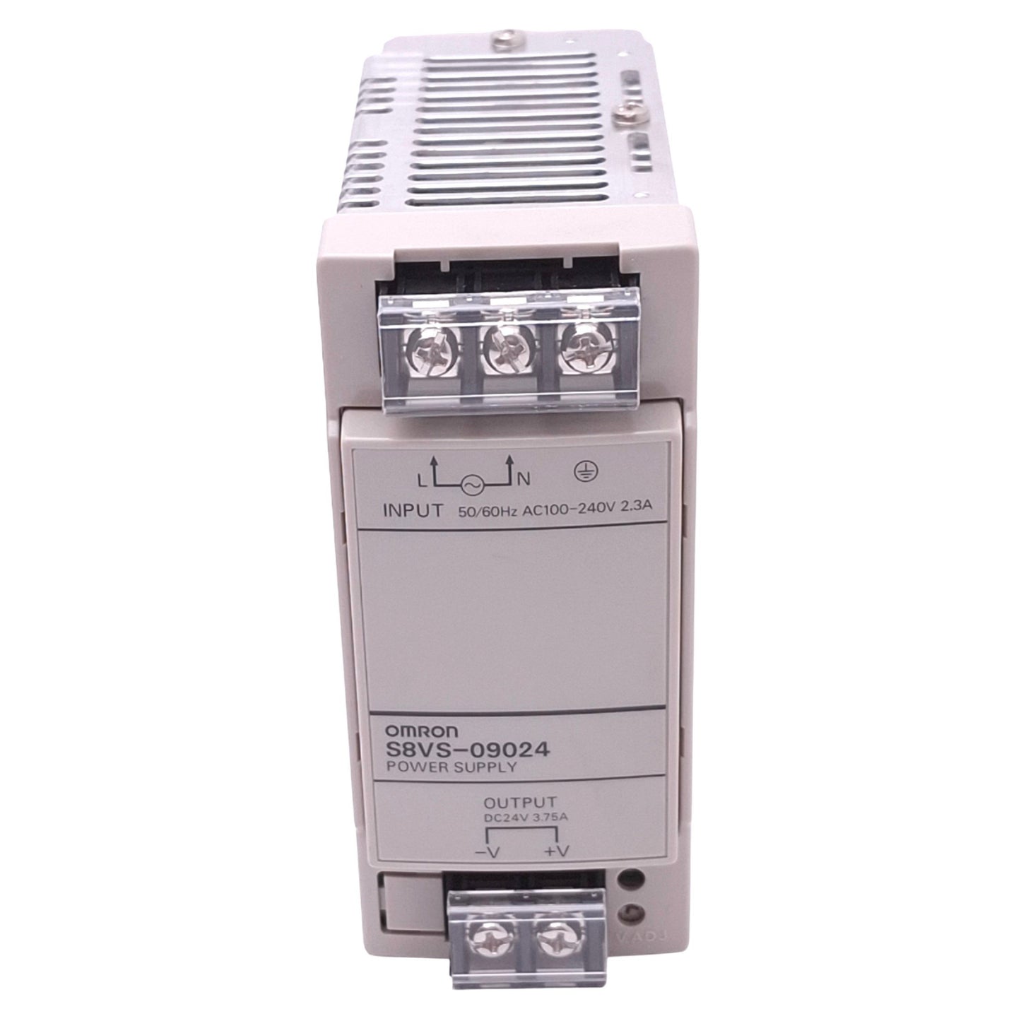 Used Omron S8VS-09024 Power Supply, 100-240VAC In, 24VDC 3.75A Out, 90W Max