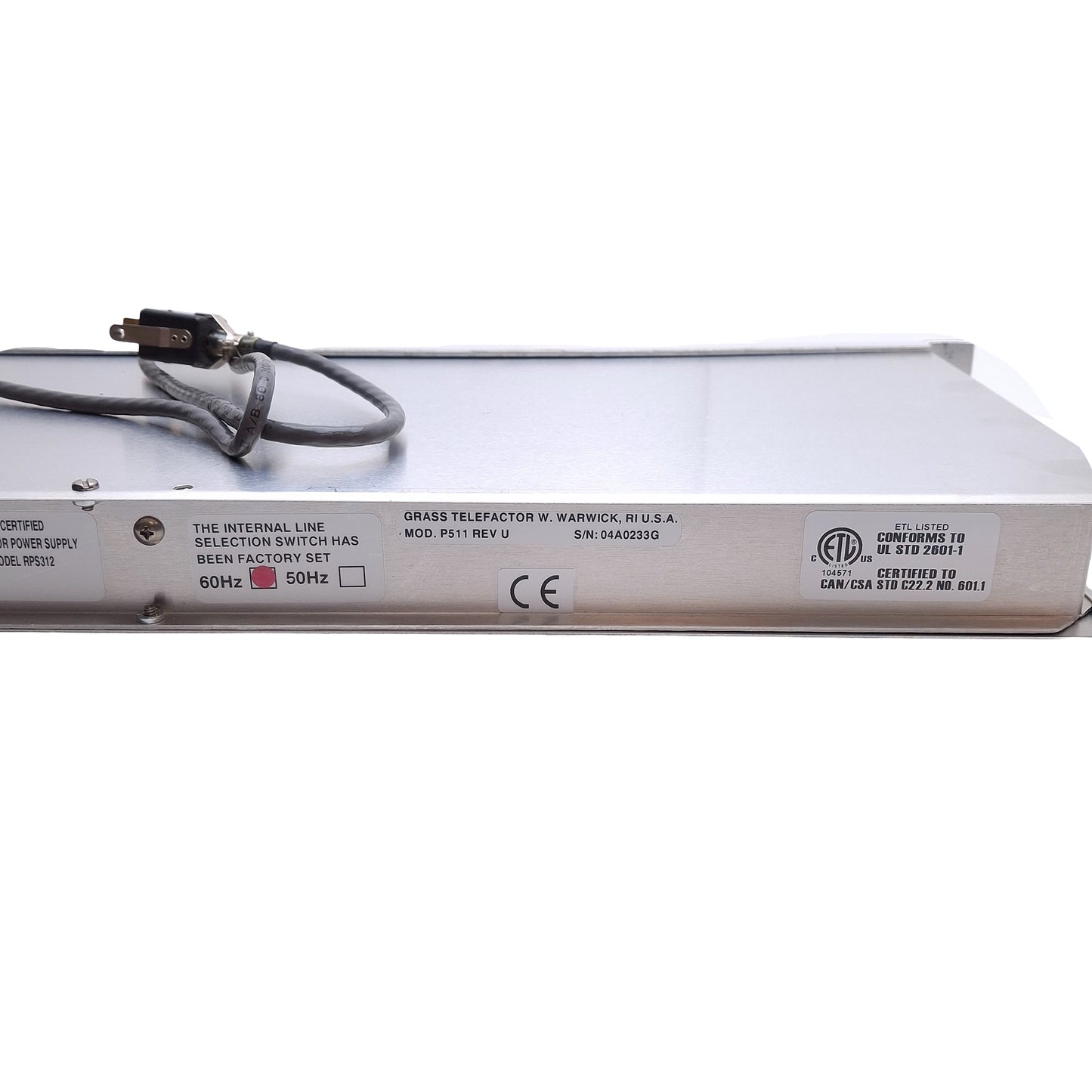 Used Grass Telefactor P511 AC Amplifier For C2 Laboratory Amplifier, 60Hz, BNC Out