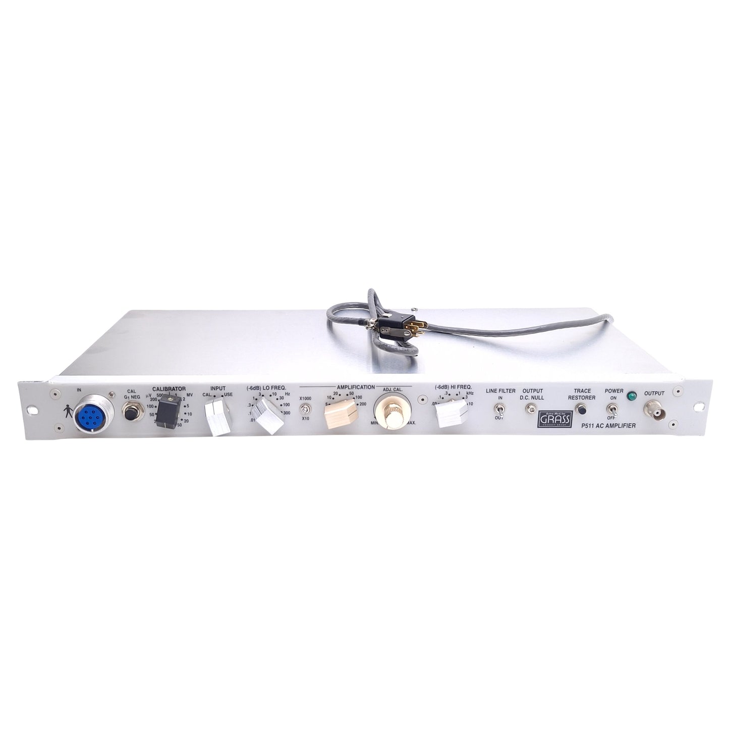 Used Grass Telefactor P511 AC Amplifier For C2 Laboratory Amplifier, 60Hz, BNC Out