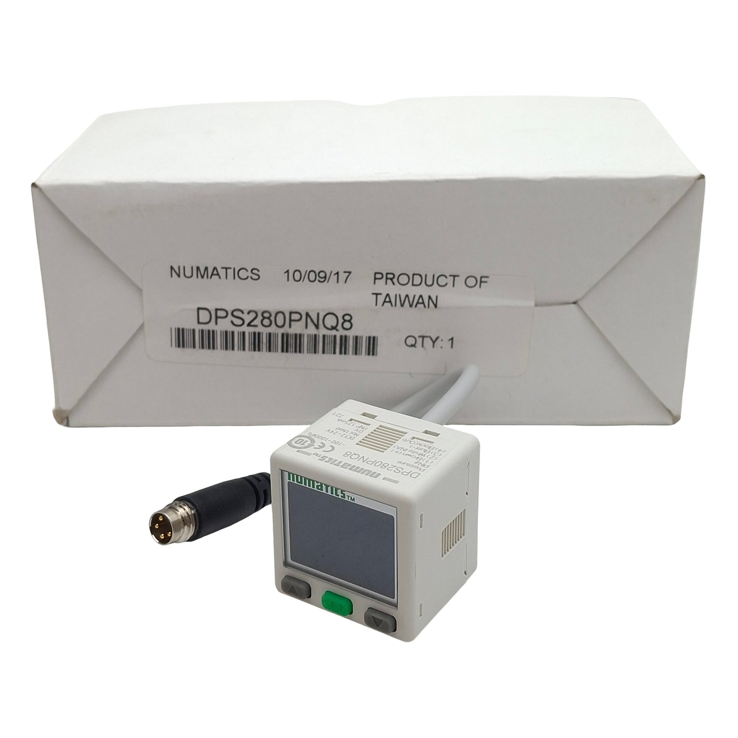 New Numatics DPS280PNQ8 Digital Pressure Switch, PNP 125mA, 12-24VDC, -100~1000kPa
